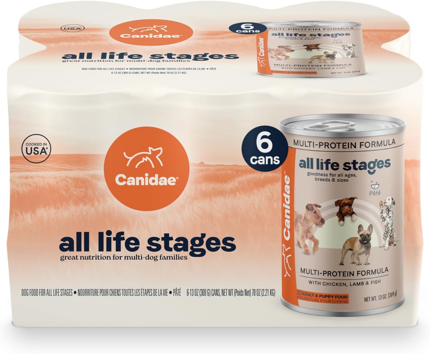 Canidae All Life Stages Premium Wet Dog Food for All Breeds, All Ages, Chicken & Rice Recipe, 13 oz. (Case of 12)