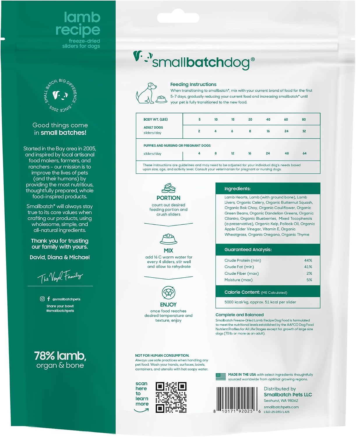smallbatch Freeze Dried Raw Dog Food, Grass-Fed Beef Recipe, 14 oz | High Protein Dog Food, Grain-Free, Single Protein, for Picky Eaters, Hydrate & Serve, All Life Stages, Puppies & Adult Dogs