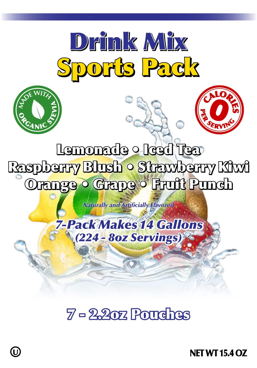 GramZero Grape Sugar Free Drink Mix Sports Pack, Great For Nutrition Club Loaded Teas, Zero Calorie, Stevia Sweetened