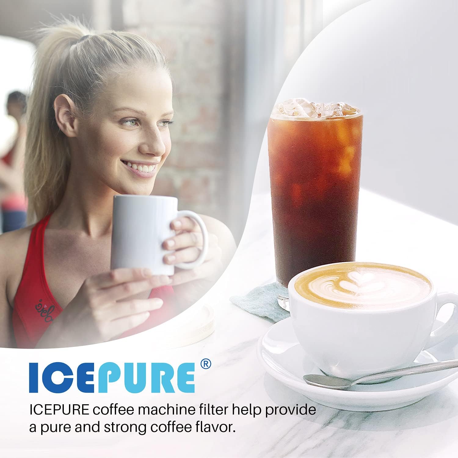 ICEPURE Jura Clearyl Blue, Compatible Coffee Machines Water Filter Cartridge - Replaces Jura Blue Filters