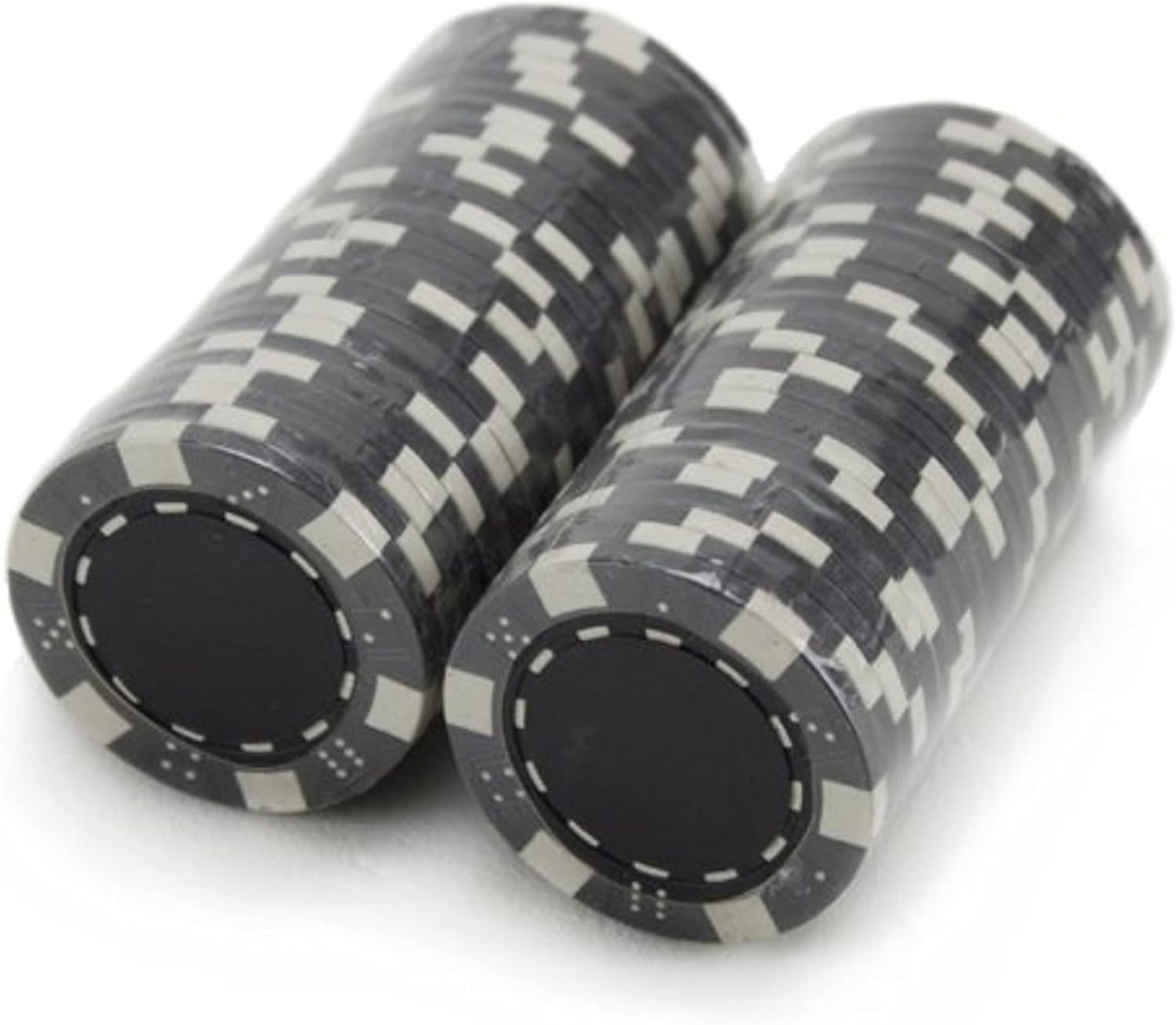 Brybelly 50 Clay Composite Striped Dice 11.5 Gram Poker Chips