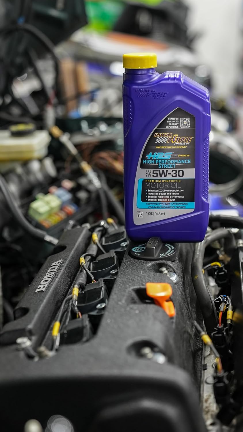 Royal Purple (36250-6PK HPS 20W-50 Synthetic Motor Oil with Synerlec Additive Technology - 1 Quart, (Case of 6)