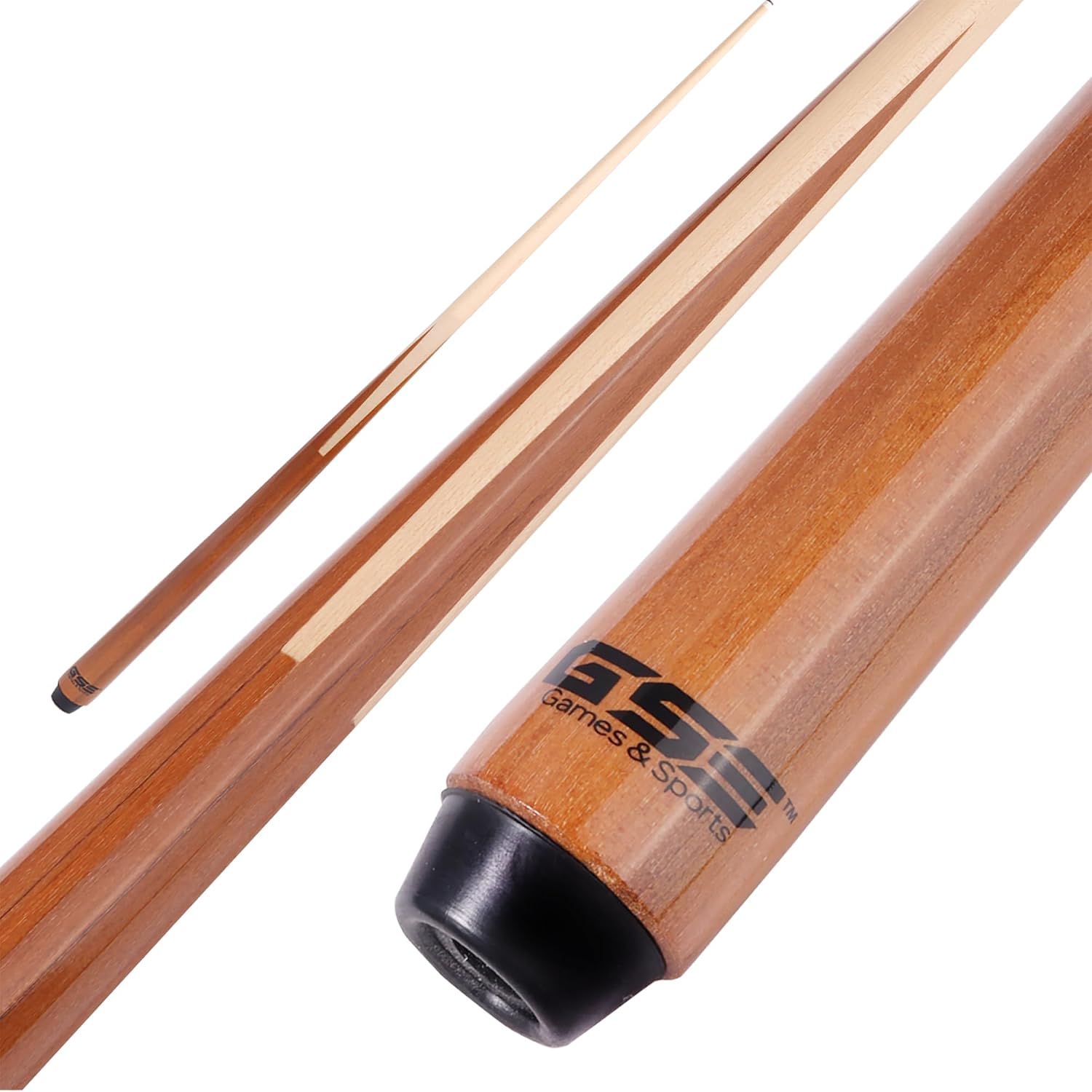 GSE 36"/42"/48"/52"/58" 1-Piece Canadian Maple Shorty Pool Cue Sticks | Solid Hardwood, Billiard House Bar Pool Cue Sticks for Beginners, Small Limited Tight Space Use