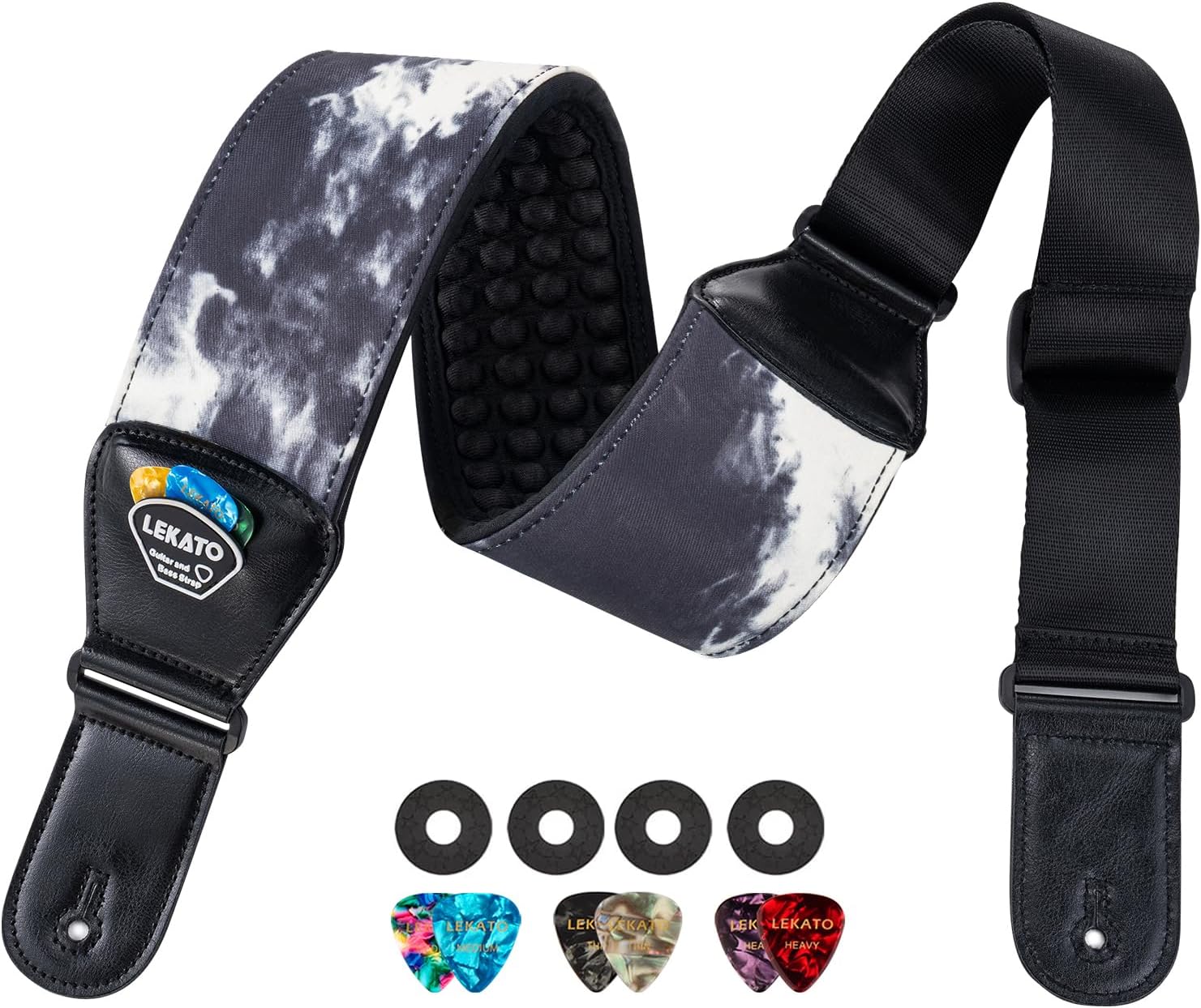 LEKATO Guitar Straps for Electric Guitar Bass