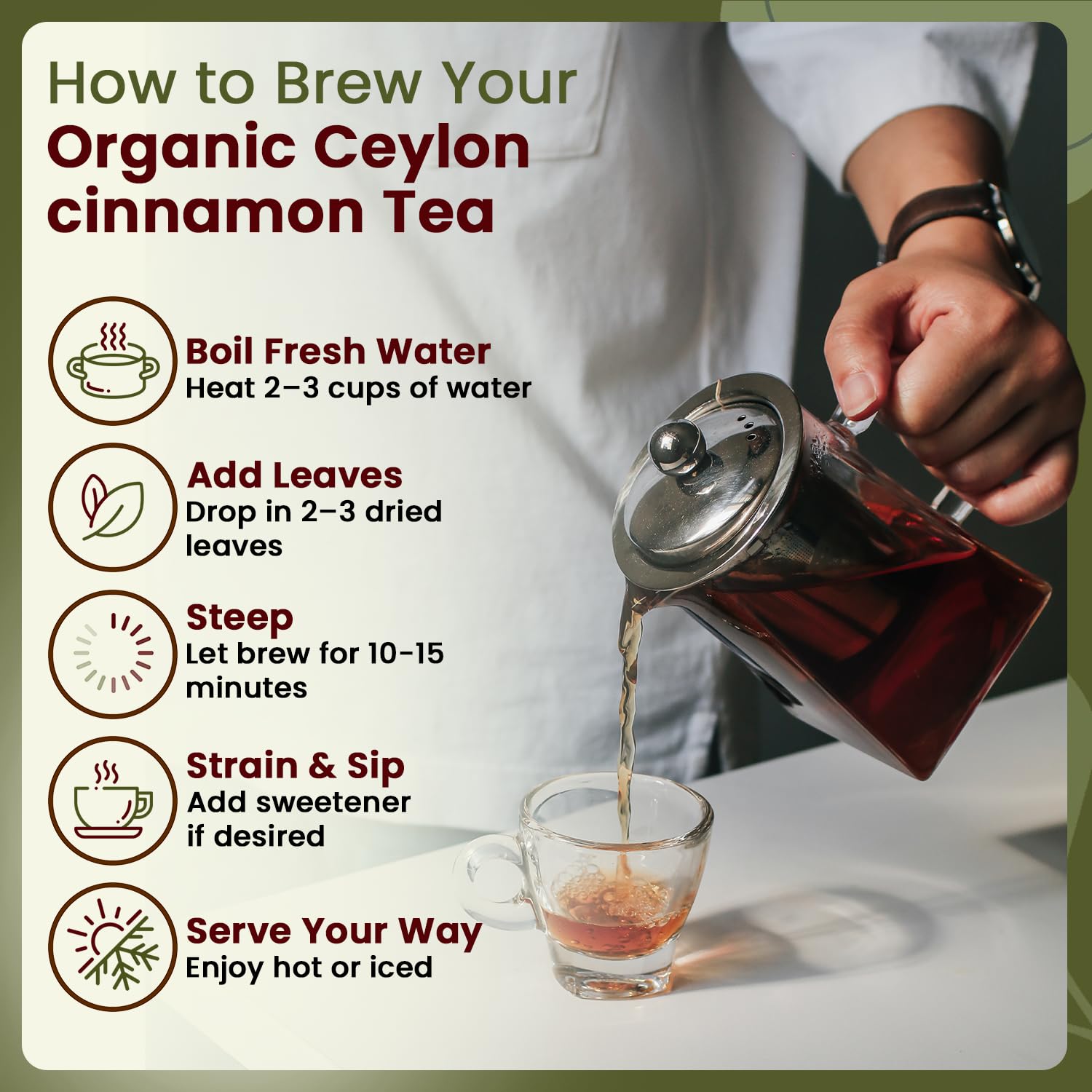 Organic Way True Ceylon Cinnamon Cut & Sifted Origin - Sri Lanka (8 Ounce)