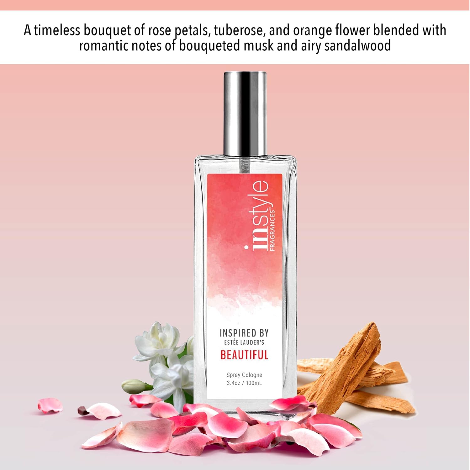 Instyle Fragrances | Inspired by Ralph Lauren's Romance | Women’s Eau de Toilette | Vegan, Paraben Free, Phthalate Free | Never Tested on Animals | 3.4 Fluid Ounces