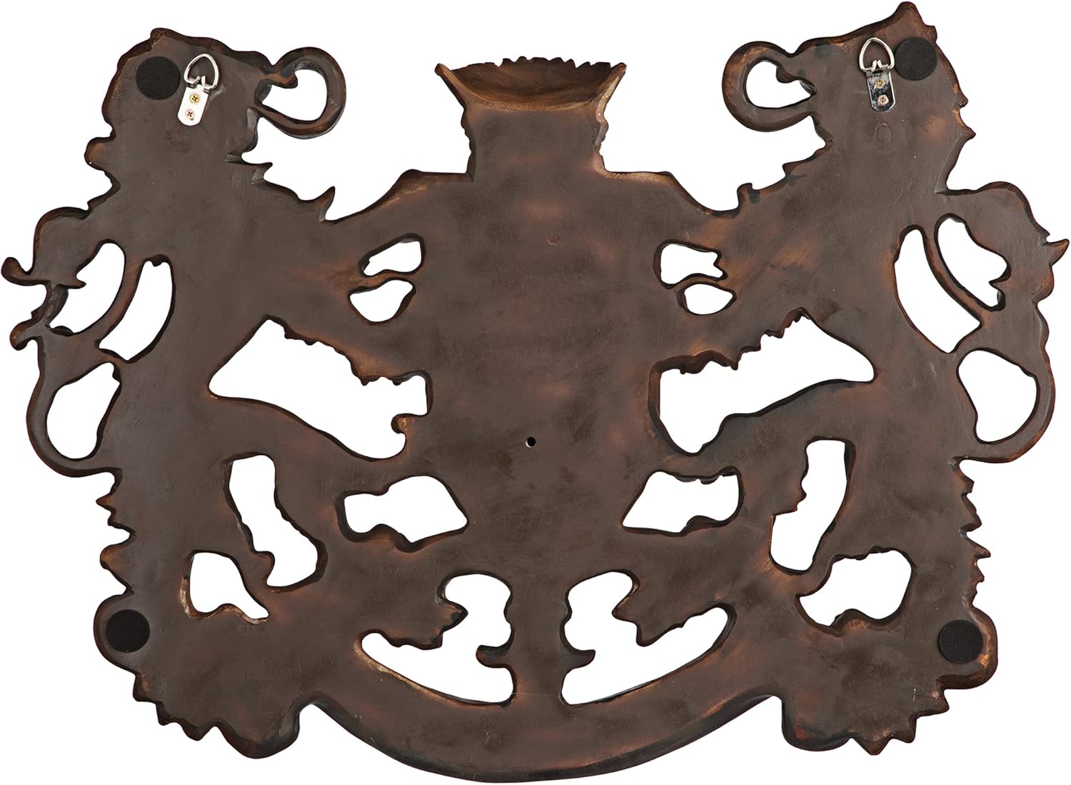 Design Toscano Heraldic Royal Lions Coat of Arms Wall Sculpture, 30 Inch, Full Color