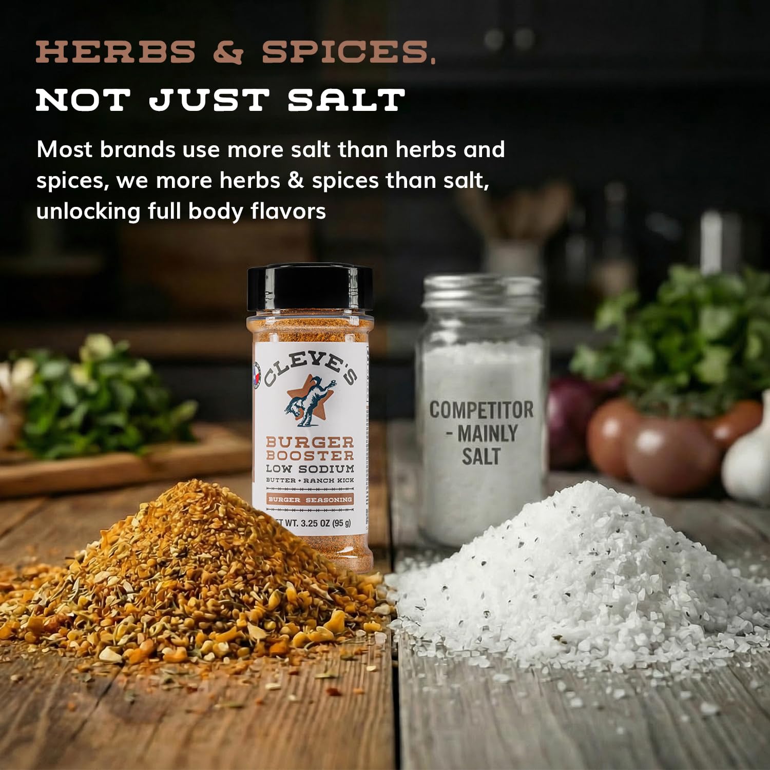 Cleve's Gourmet, Steak Seasoning for Grilling & Cooking, Steak Rub with Smoky Charred Flavor, Prime Rib Seasoning & Beef Seasoning, (Small, Cowboy Charcoal Steak Seasoning)
