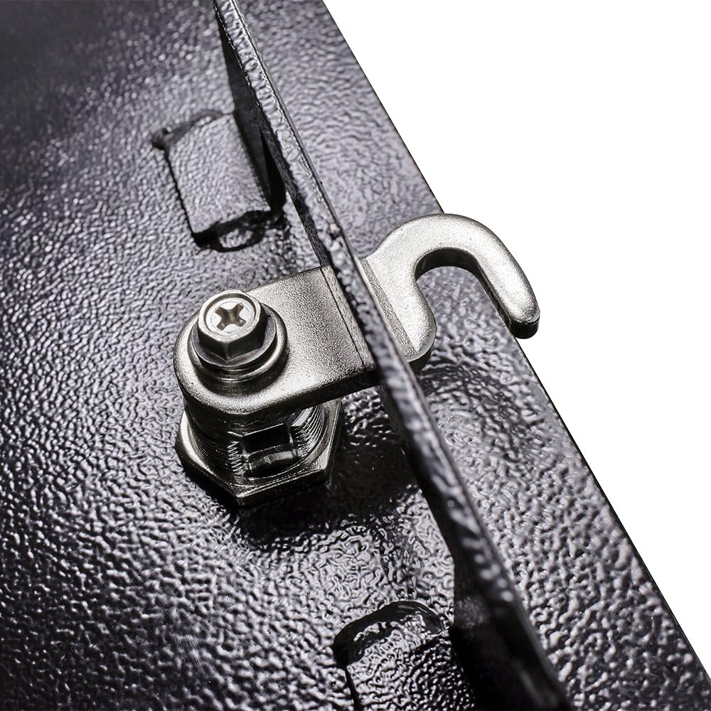 Mail Boss 7172 Townhouse Locking Security Wall Mount Mailbox, Black, Pack of 1 | Anti-pry locking door, classic stamped-panel design with decorative top cap, fixed slot fits envelopes and magazines.