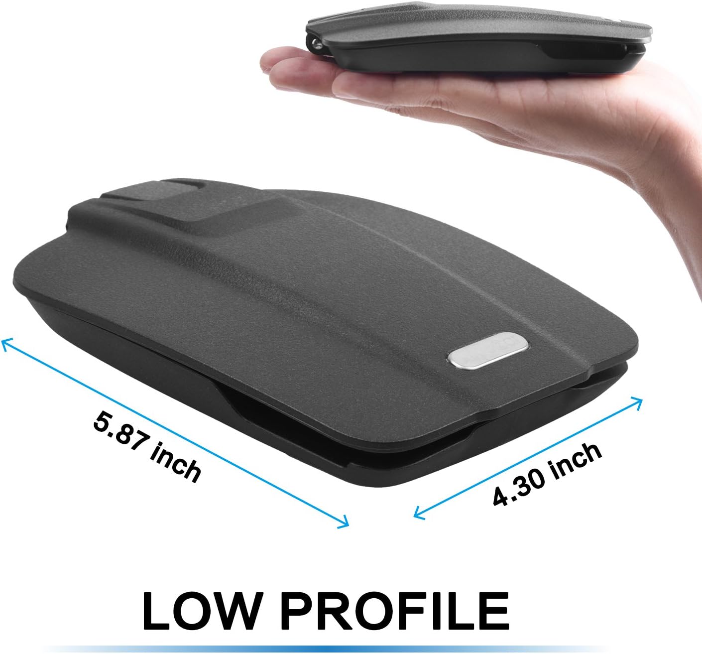 GPS Dash Mount [Matte Black Dock] for Garmin Nuvi Drive Dezl, Tomtom | 2-In-1 GPS Holder for Car