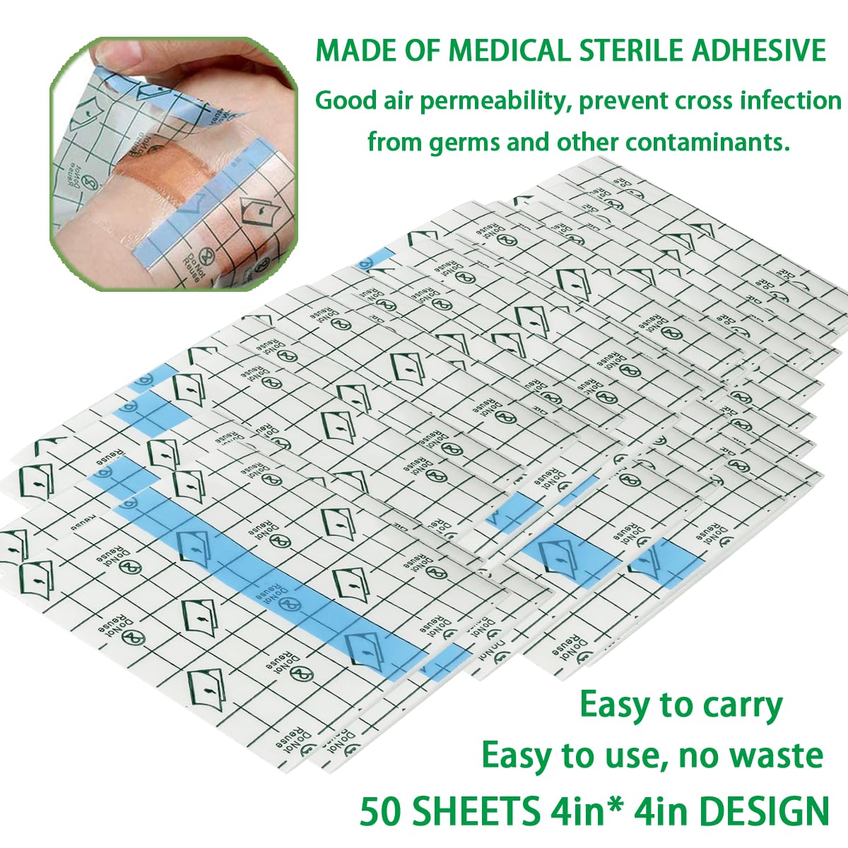 Flatoedu Tattoo Aftercare Bandage Roll 6" x 2 Yard - Waterproof Film