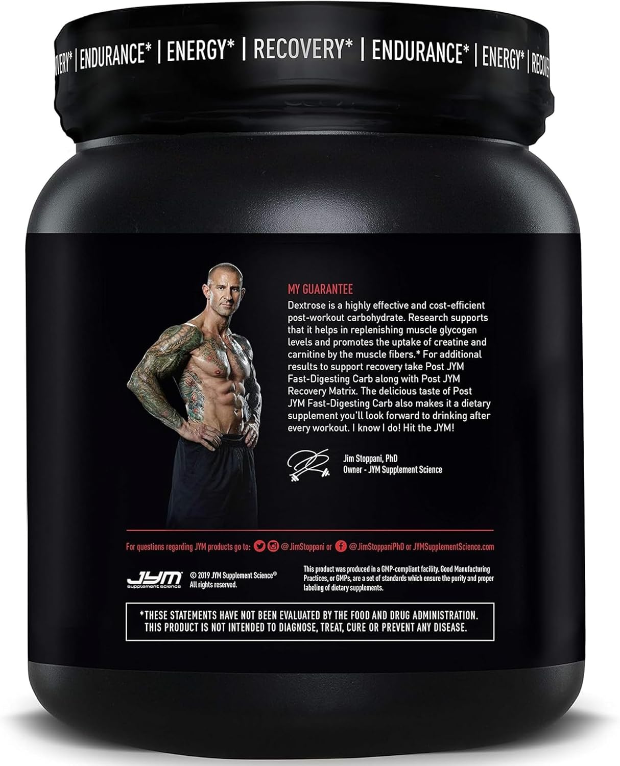 Post JYM Carb Fast Digesting Post Workout Recovery Powder