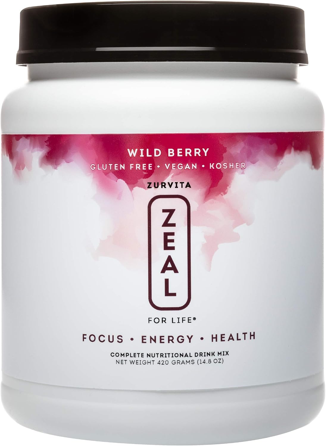 Zurvita - Zeal for Life Wild Berry Wellness Drink Mix - 420 g | Contains Vitamins, Minerals, Antioxidants, Plant Nutrients, Digestive Enzymes, And Phytonutrients For Daily Nutrition