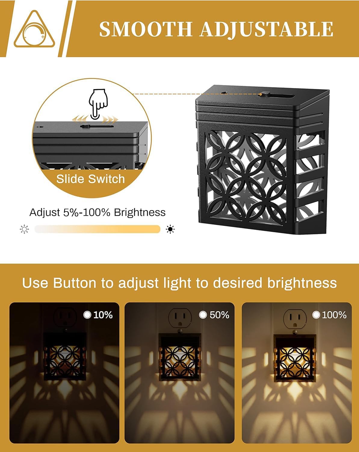 DORESshop Nights Lights Plug Into Wall, Plug in Night-Light, 3000K