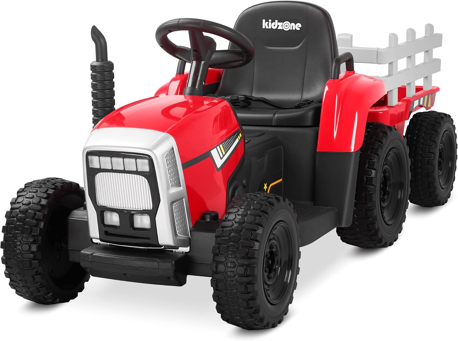 Kidzone 12V 7Ah Premium Electric Tractor Ride On Toy, Green