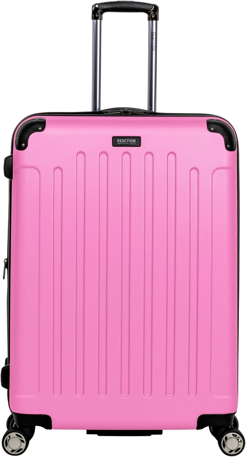 Kenneth Cole REACTION Renegade Luggage Expandable 8-Wheel Spinner Lightweight Hardside Suitcase, Champagne, 20-Inch Carry On