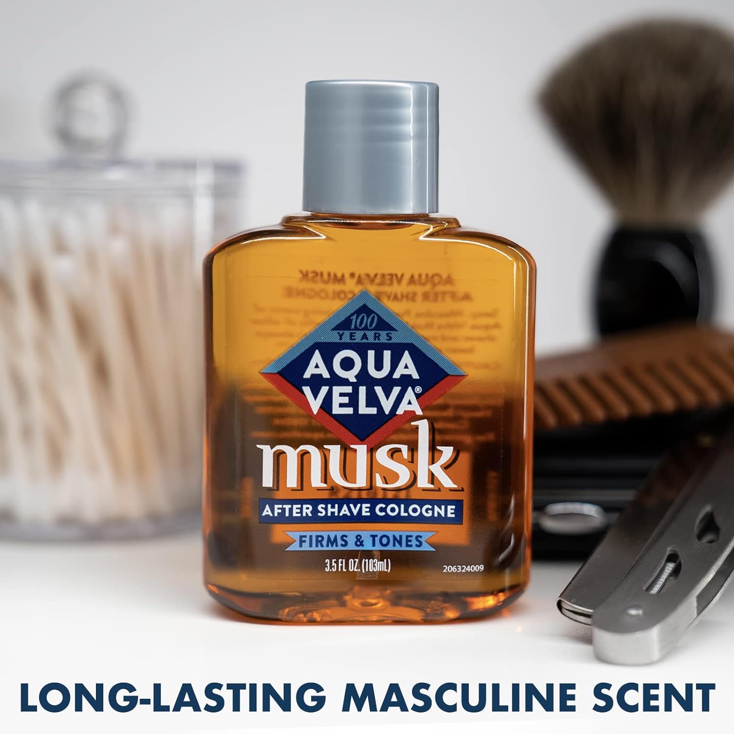 Aqua Velva Musk After Shave for Men, Long Lasting Scent
