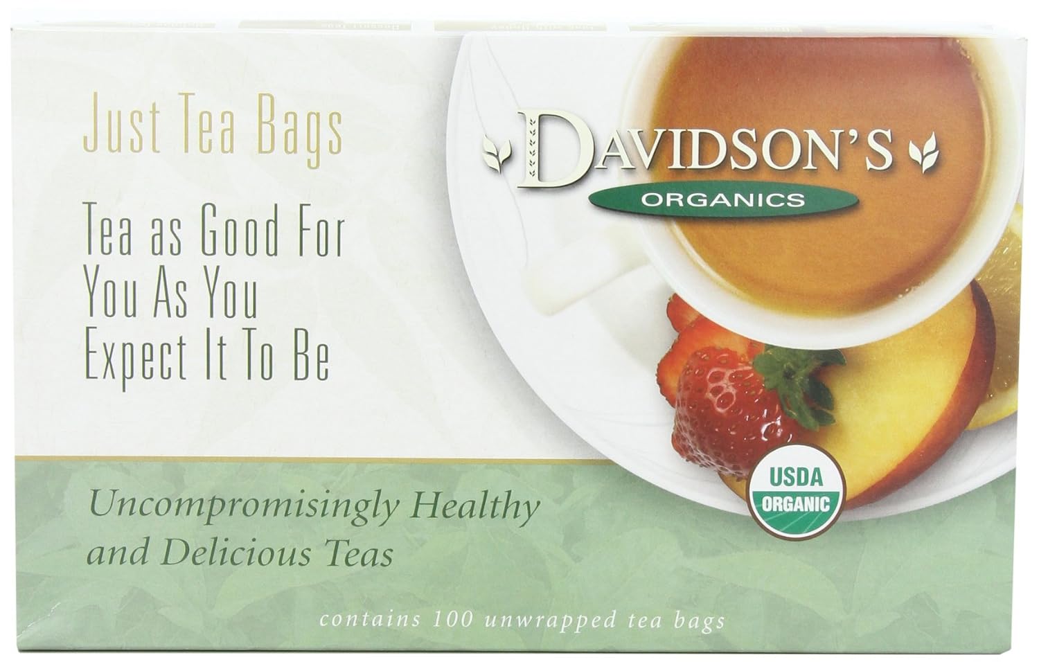 Davidson's Organics, Yerba Mate, 100-count Unwrapped Tea Bags