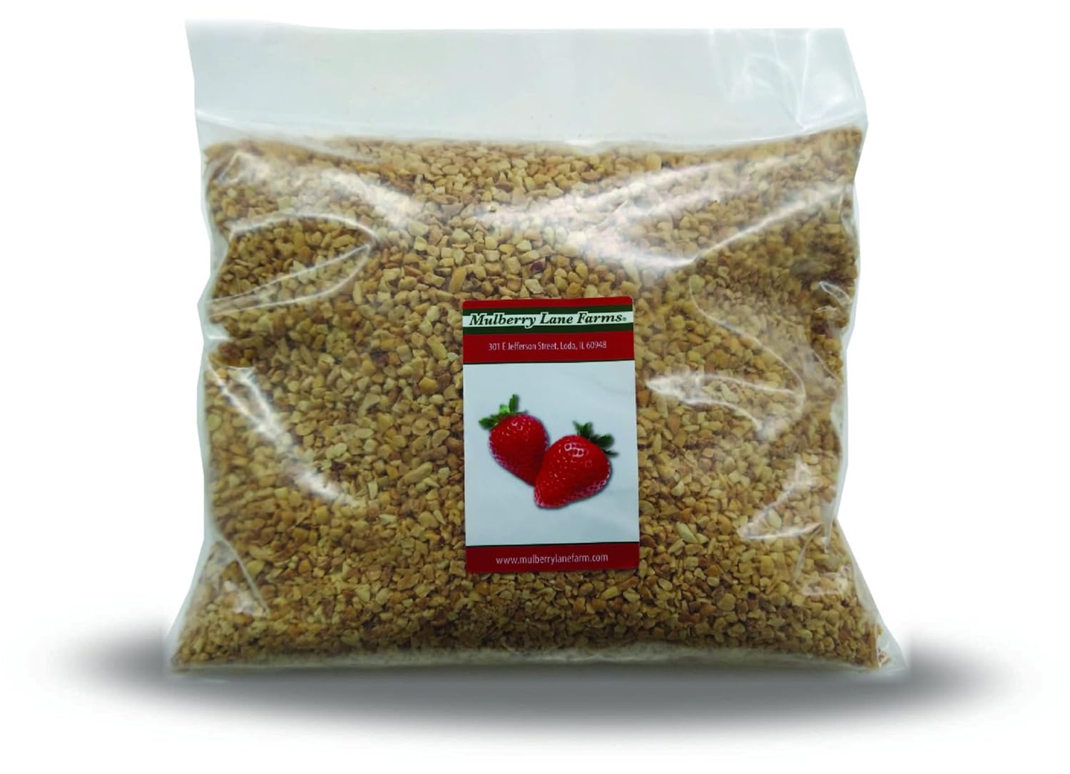 Peanuts, Chopped, 4 Pounds, Roasted, No Salt Unsalted, Great for Candy Apples, Baking, On Ice Cream Bulk, Product of USA, Mulberry Lane Farms