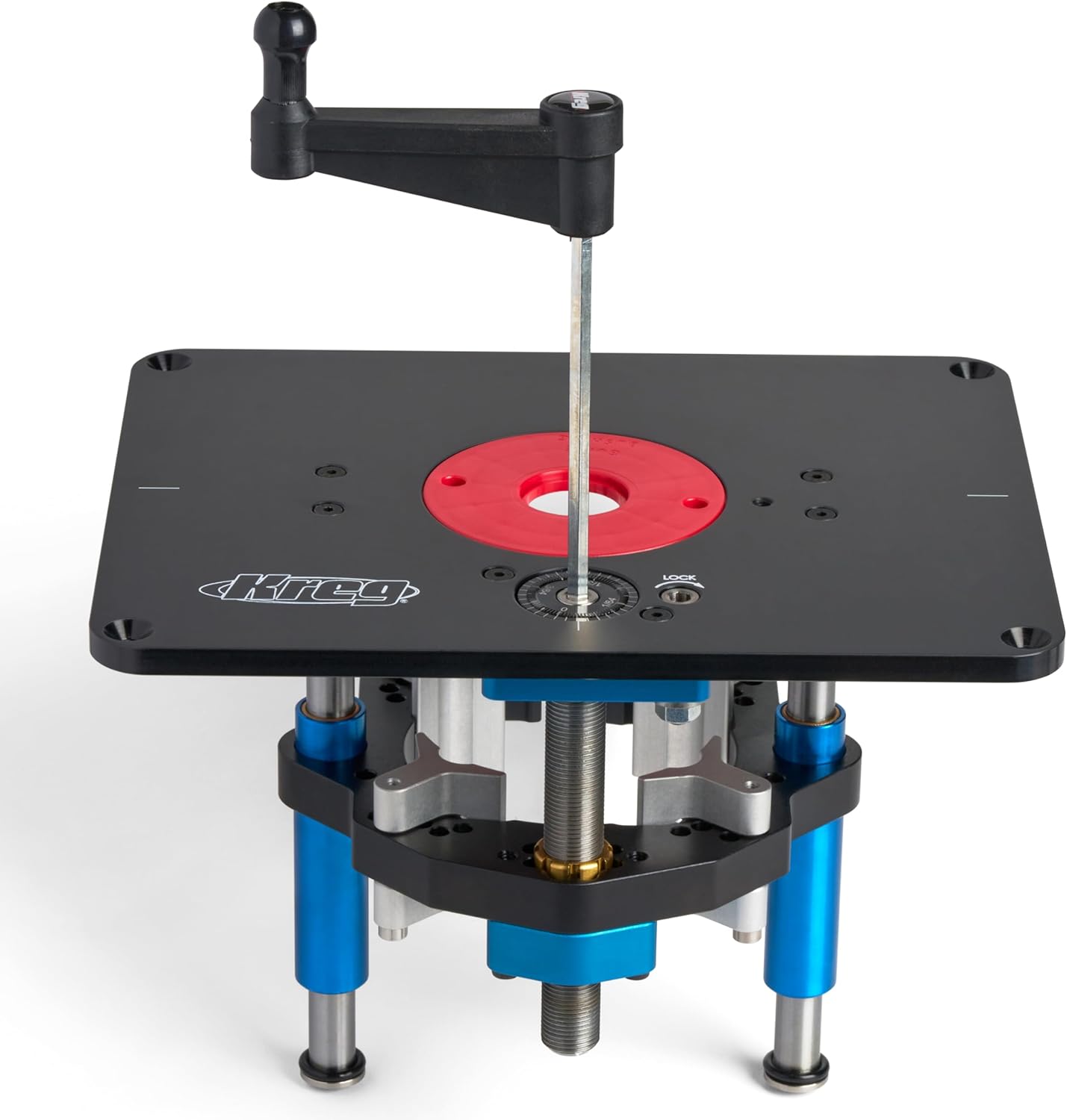 Kreg PRS5000 Precision Router Lift - Router Table Lift System - Durable Router Plate Insert - Router Table Plate Insert - For Quick, Accurate