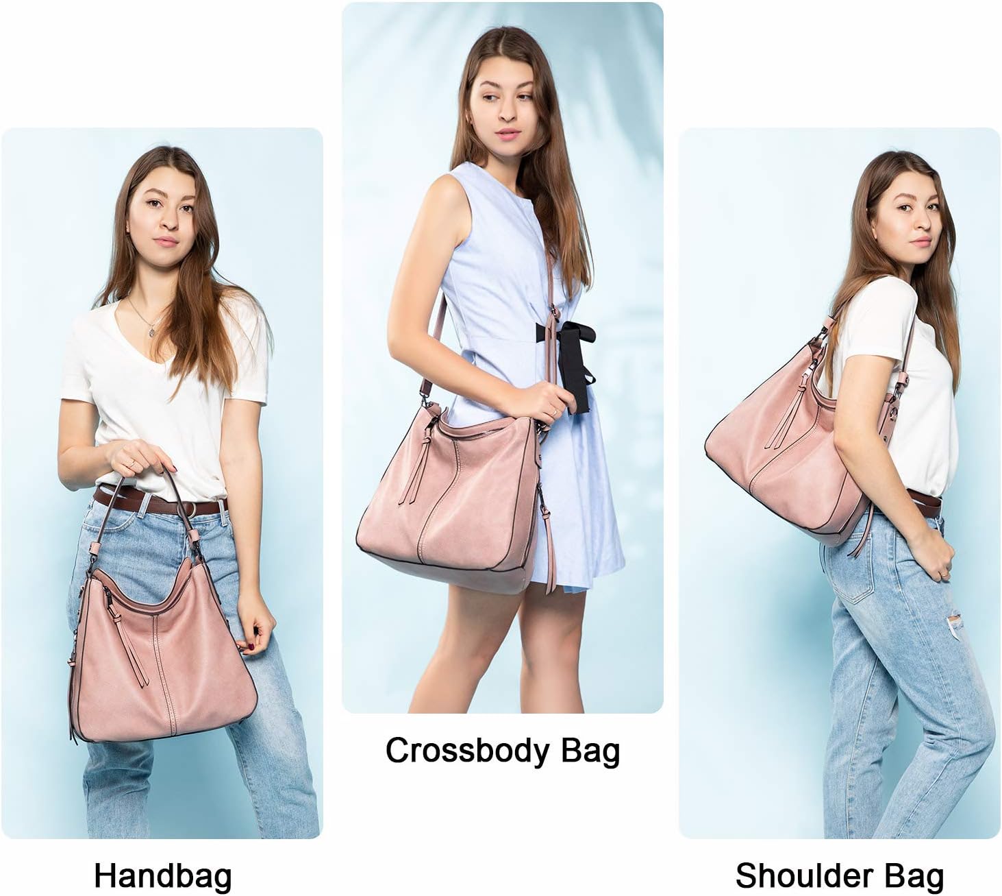 Hobo Crossbody Bag for Women, Designer Shoulder Purse Handbags