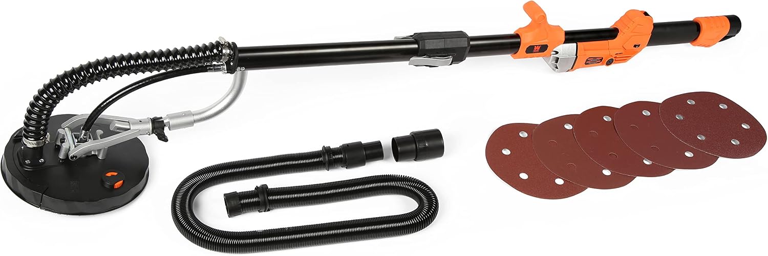 WEN Drywall Sander, Variable Speed with 15 ft. Hose (6369)
