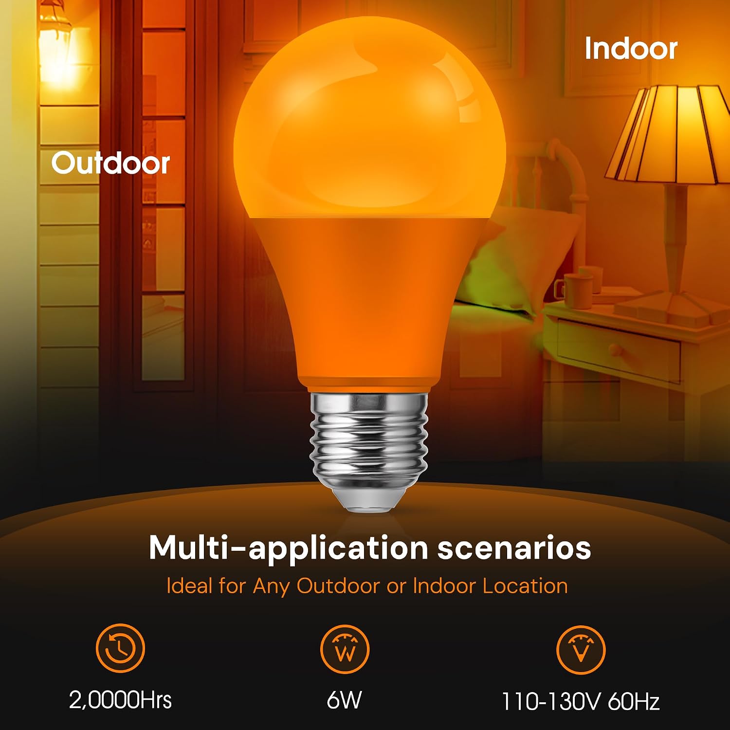 LOHAS Dusk to Dawn Sensor Light Bulbs, 40W Equivalent LED Outdoor Lighting