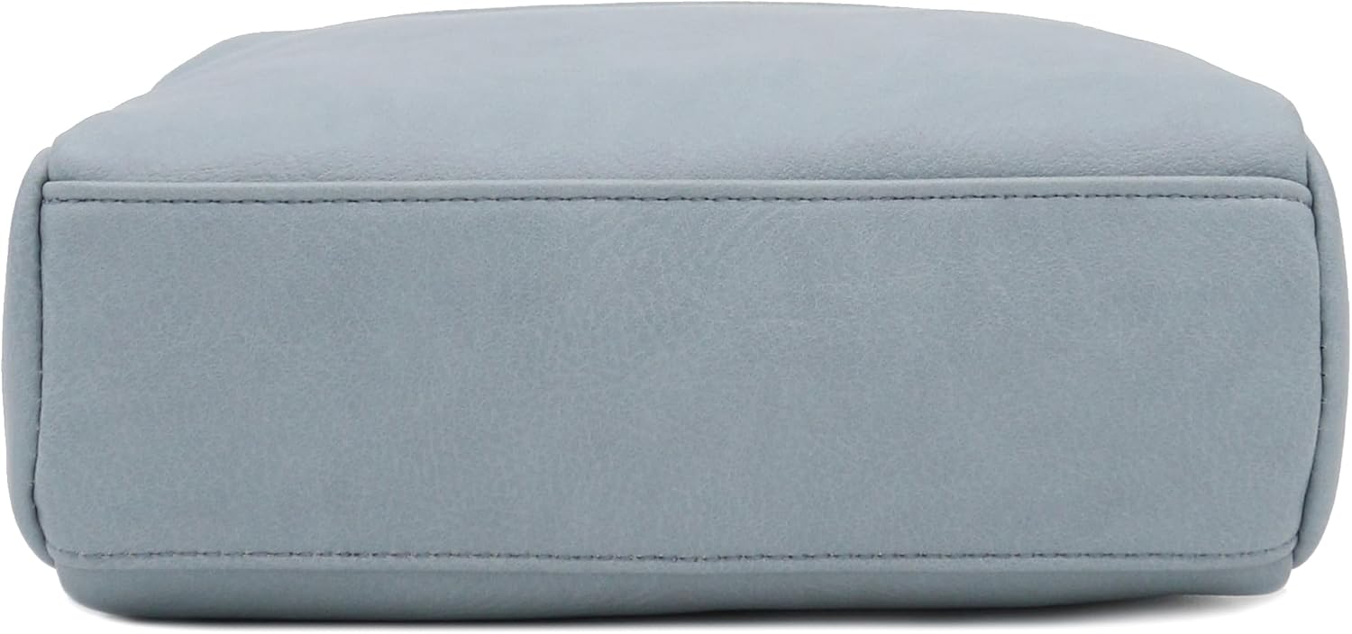 Triple Zip Small Crossbody Bag