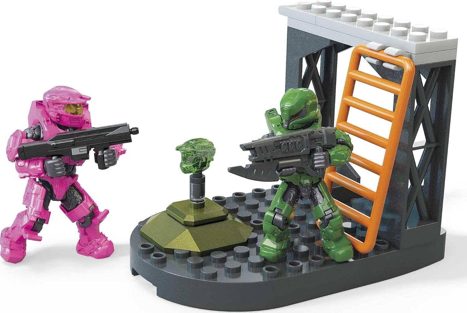 MEGA Halo Zone Control Construction Set with Spartan Helmet, Building Toys for Boys, Ages 8+