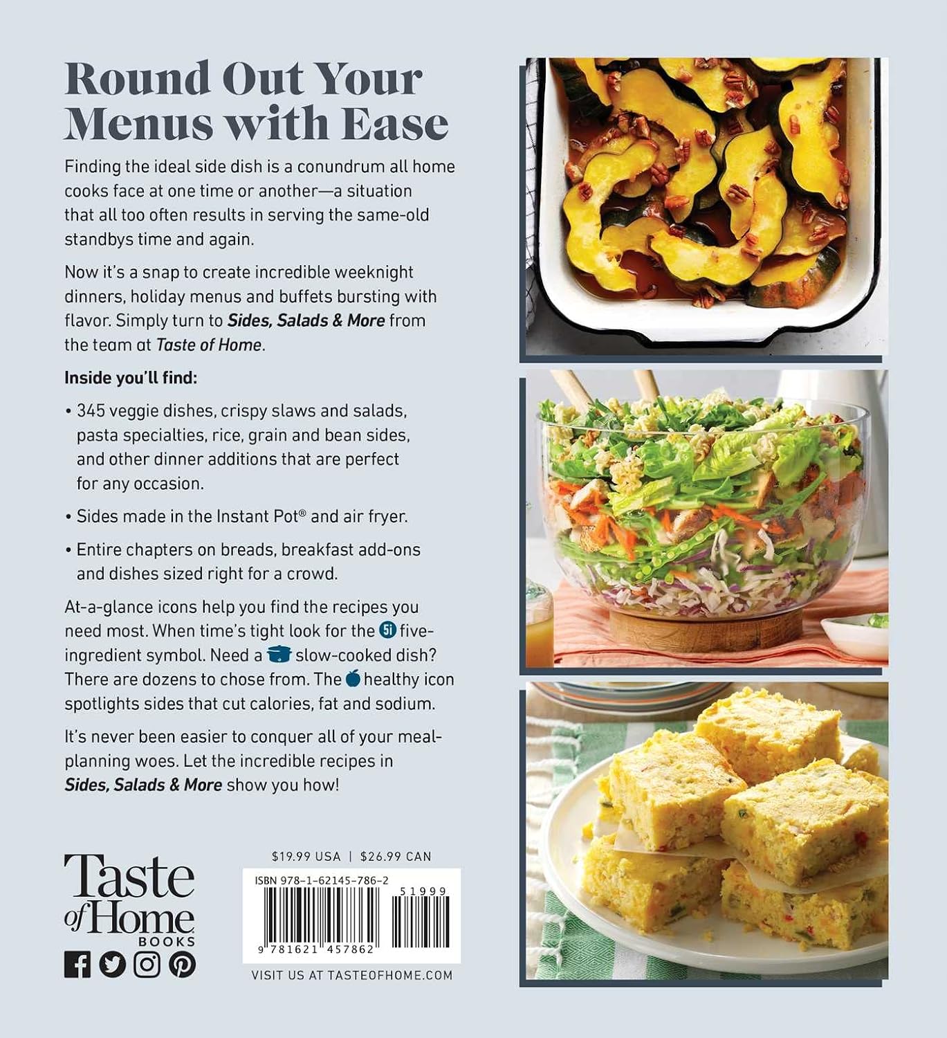Taste of Home Sides, Salads & More: 345 side dishes, pasta salads, leafy greens