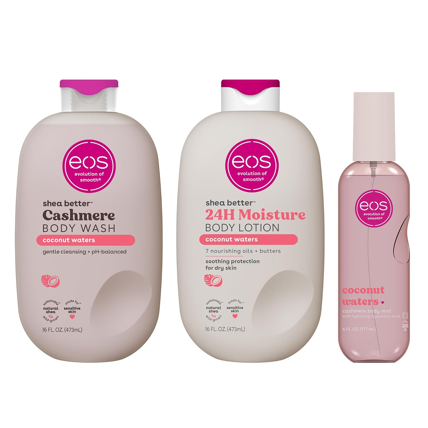 eos Shea Better 24H Moisture Body Lotion- Pomegranate Raspberry, 16 fl oz