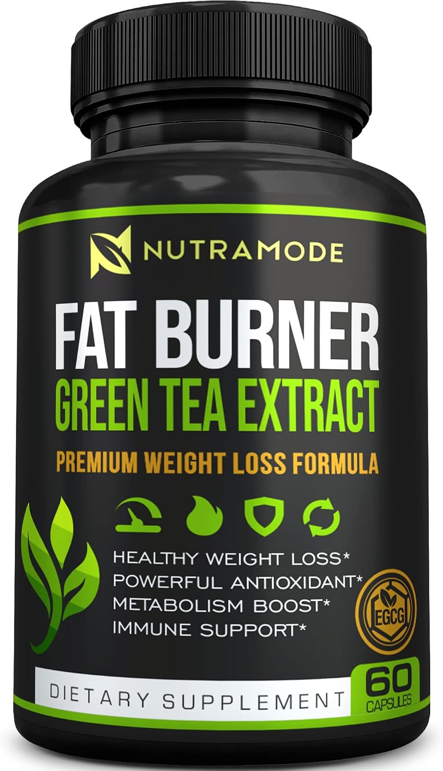 Premium Green Tea Extract Fat Burner Supplement with EGCG-Natural Appetite Suppressant-Healthy Weight Loss Diet Pills that Work Fast for Women and