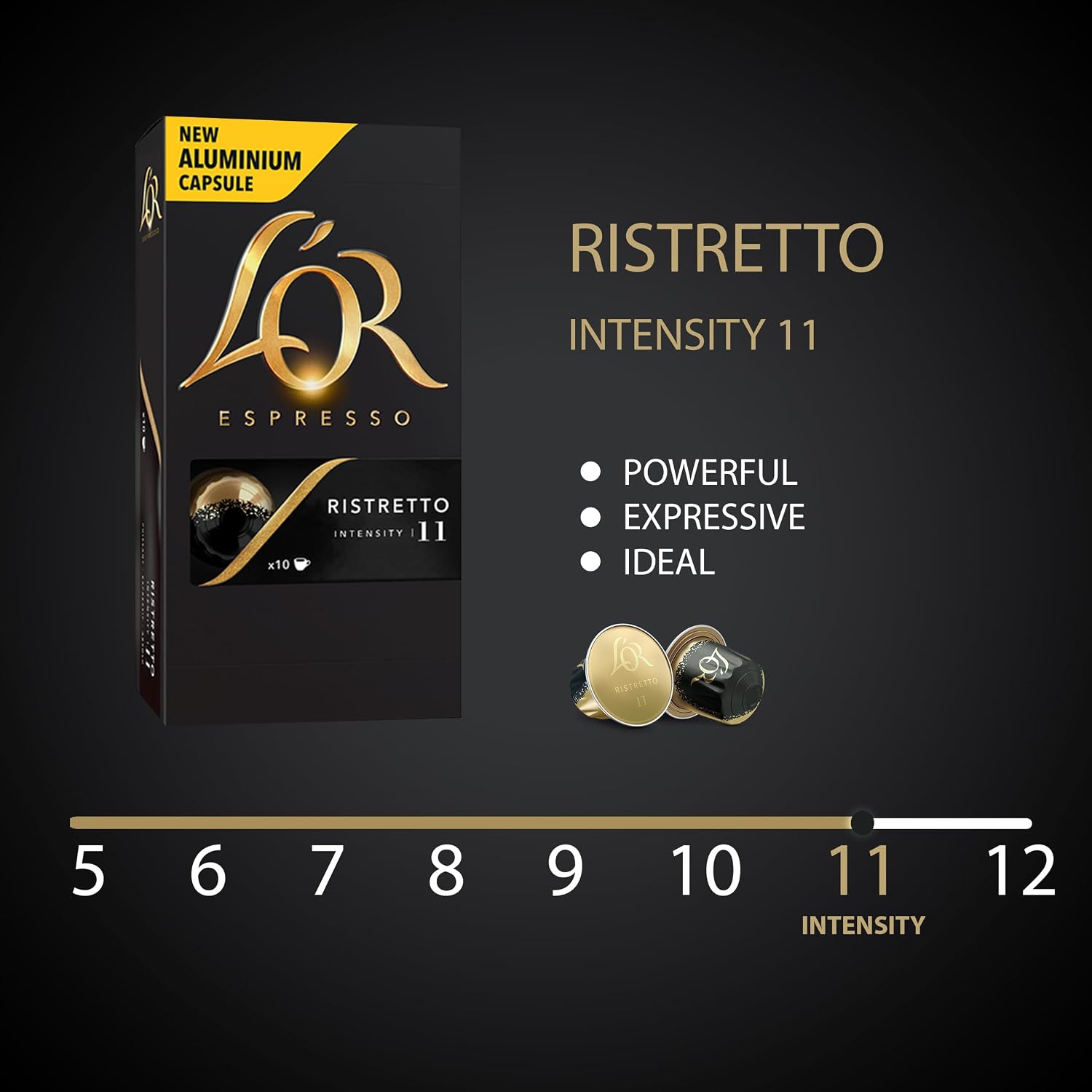 L'OR Espresso Capsules, Medium Roast, Chocolate, 10 Capsules