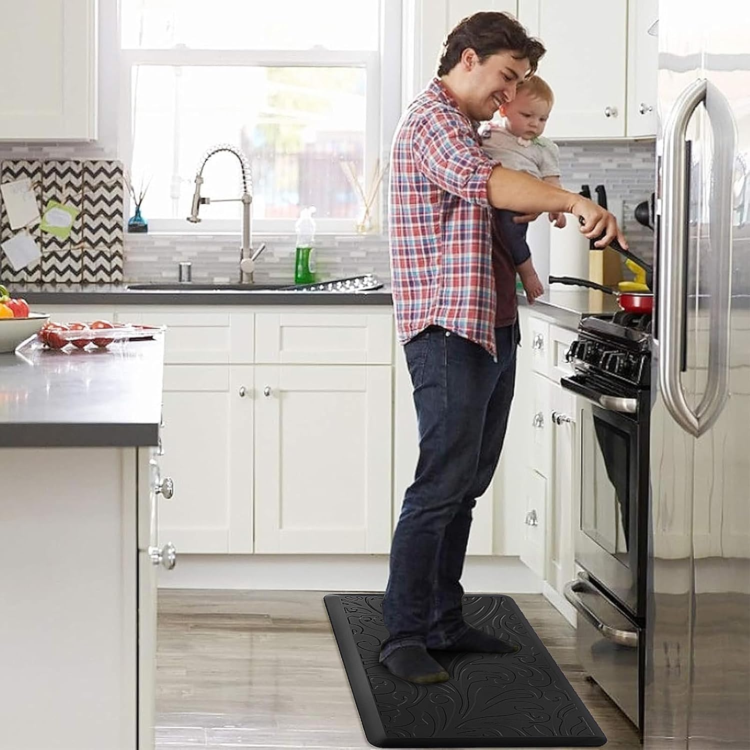 Kitchen Mat Cushioned Anti-Fatigue Comfort Standing Mat Rug for Home,Office