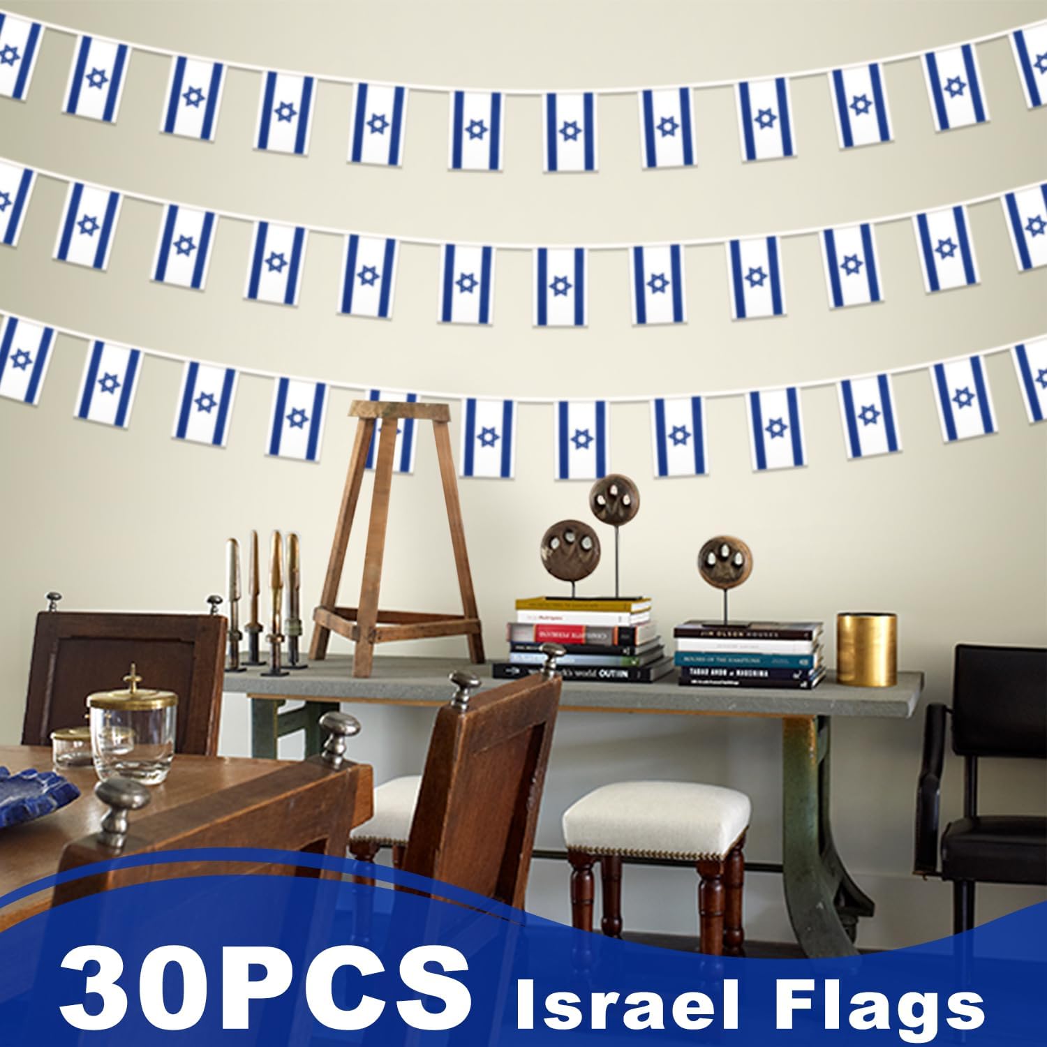 Nicaragua String Flag Pennant Banner, Small Mini Nicaraguan Flags Bunting Banner, National Country Decoration for School, Party, Sports Events, Patriotic Festival, 33 Feet 30 Flags
