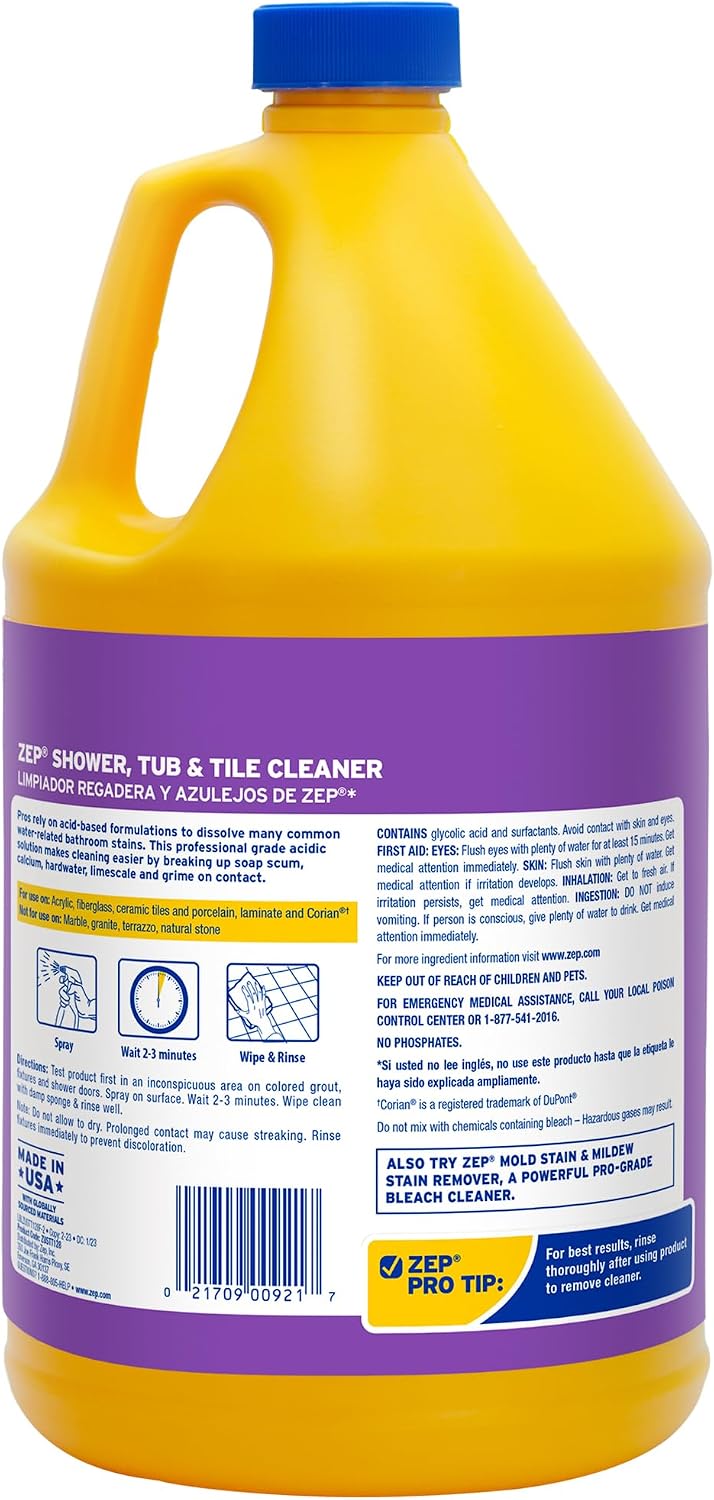 Zep Cleaner Shower/TUB/Tile 128 OZ ZUSTT128