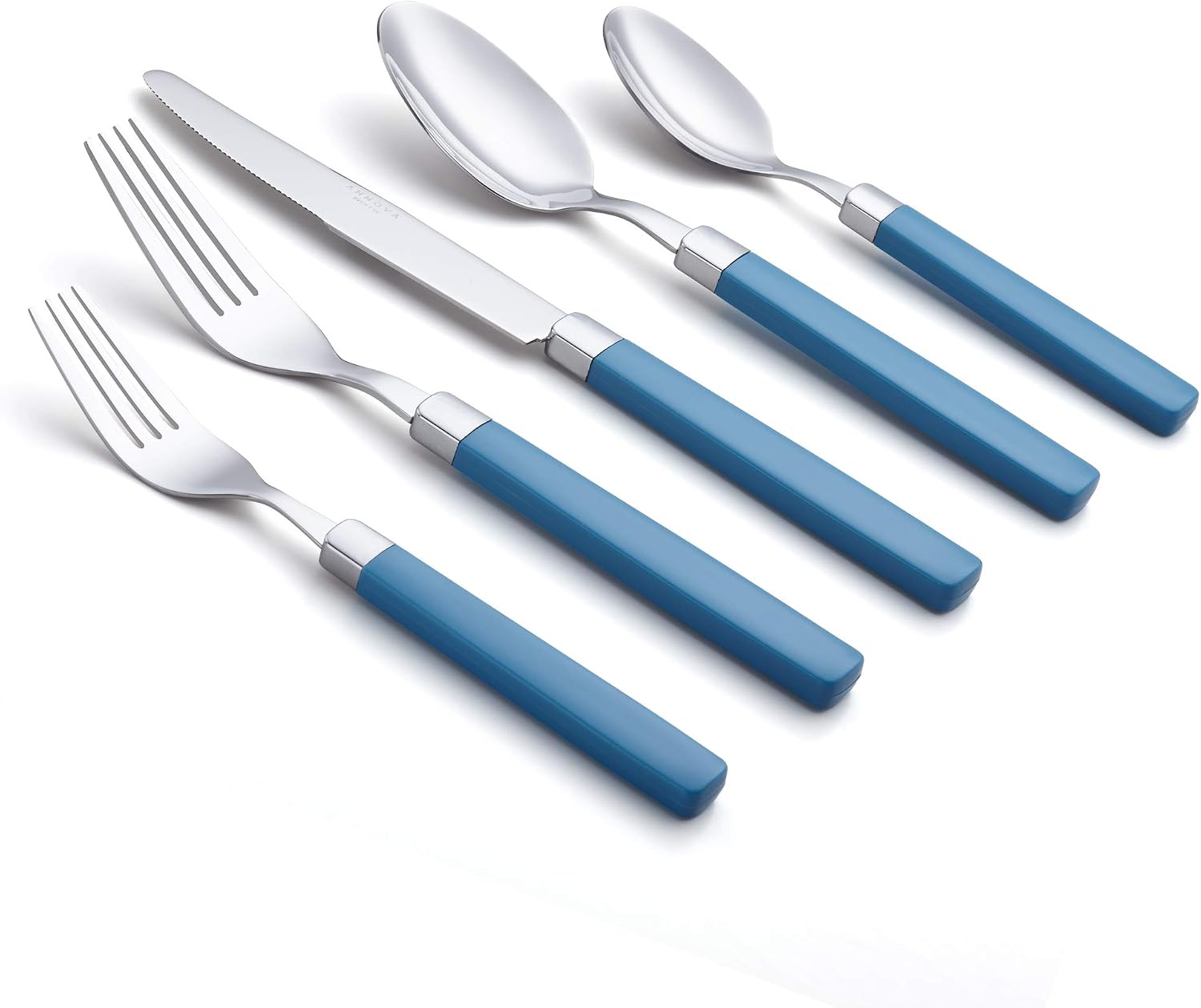 ANNOVA Silverware Set Stainless Steel Colorful Tableware Kitchen Flatware Set Utensils, Includes Dinner Knives, Forks, Spoons