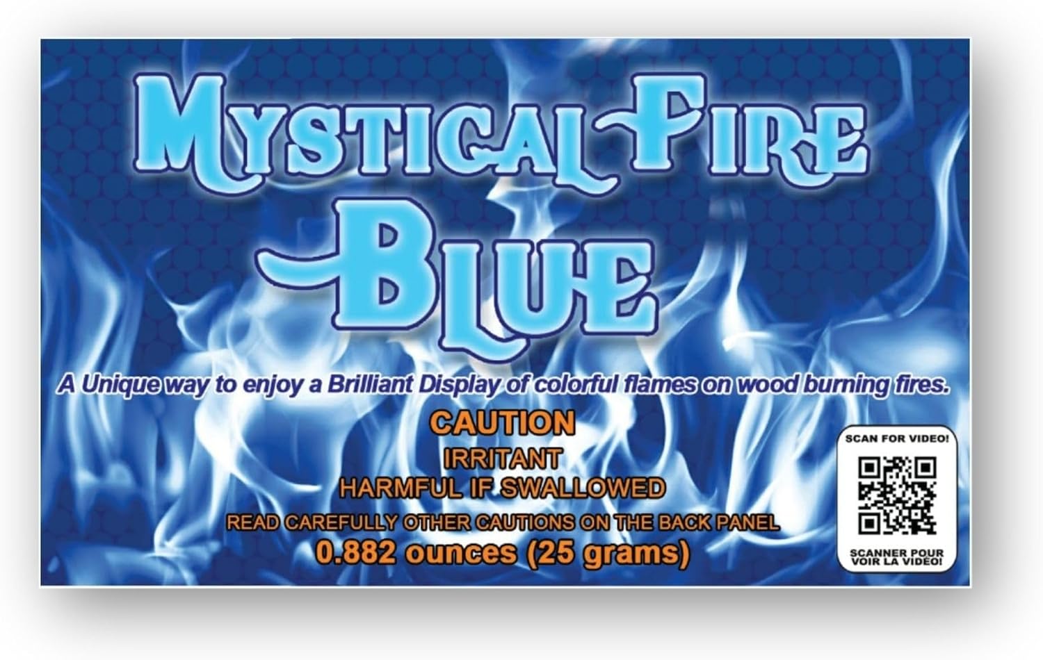 Mystical Fire Blue Fire Color Changing Packets Blue Fire Color Packets 25pk | 25-pack color changing fire packets creates vibrant blue flames in