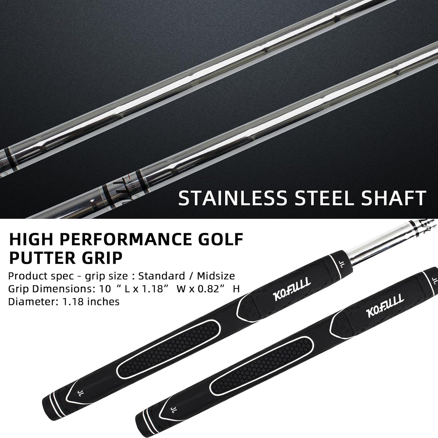 KOFULL Golf Putter-Golf Putters for Men Right Handed, Golf Men's Putter 34", Mens Putters Right Hand, Men Golf Putter with Ball Picking Function
