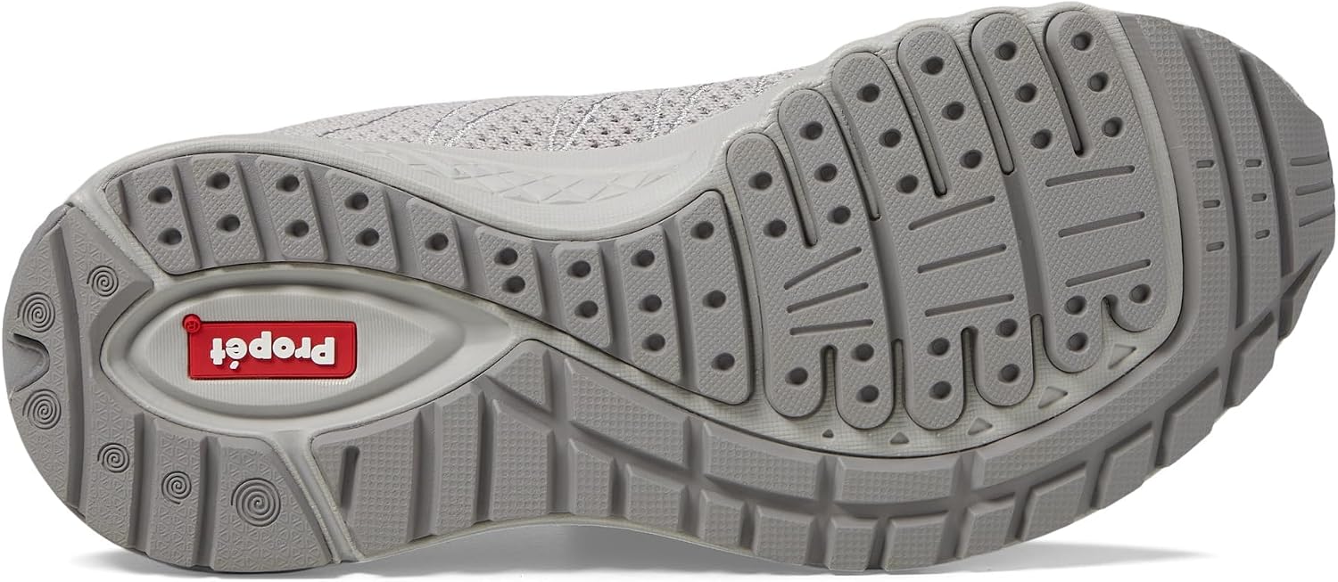 Propet Mens Tour Knit Lace Up Sneakers Shoes Casual - Grey