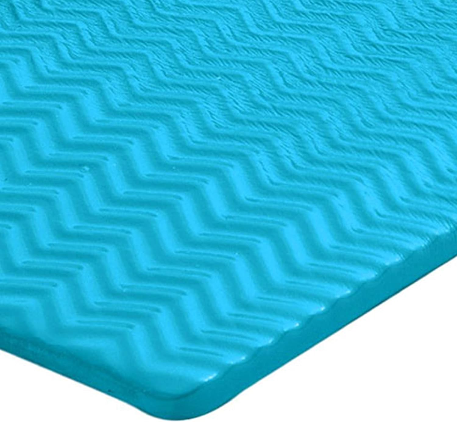 TRC Recreation Serenity 1.5” Thick Vinyl Coated Foam Swimming Pool Float Mat Adult Lounger with Built-in Roll Pillow