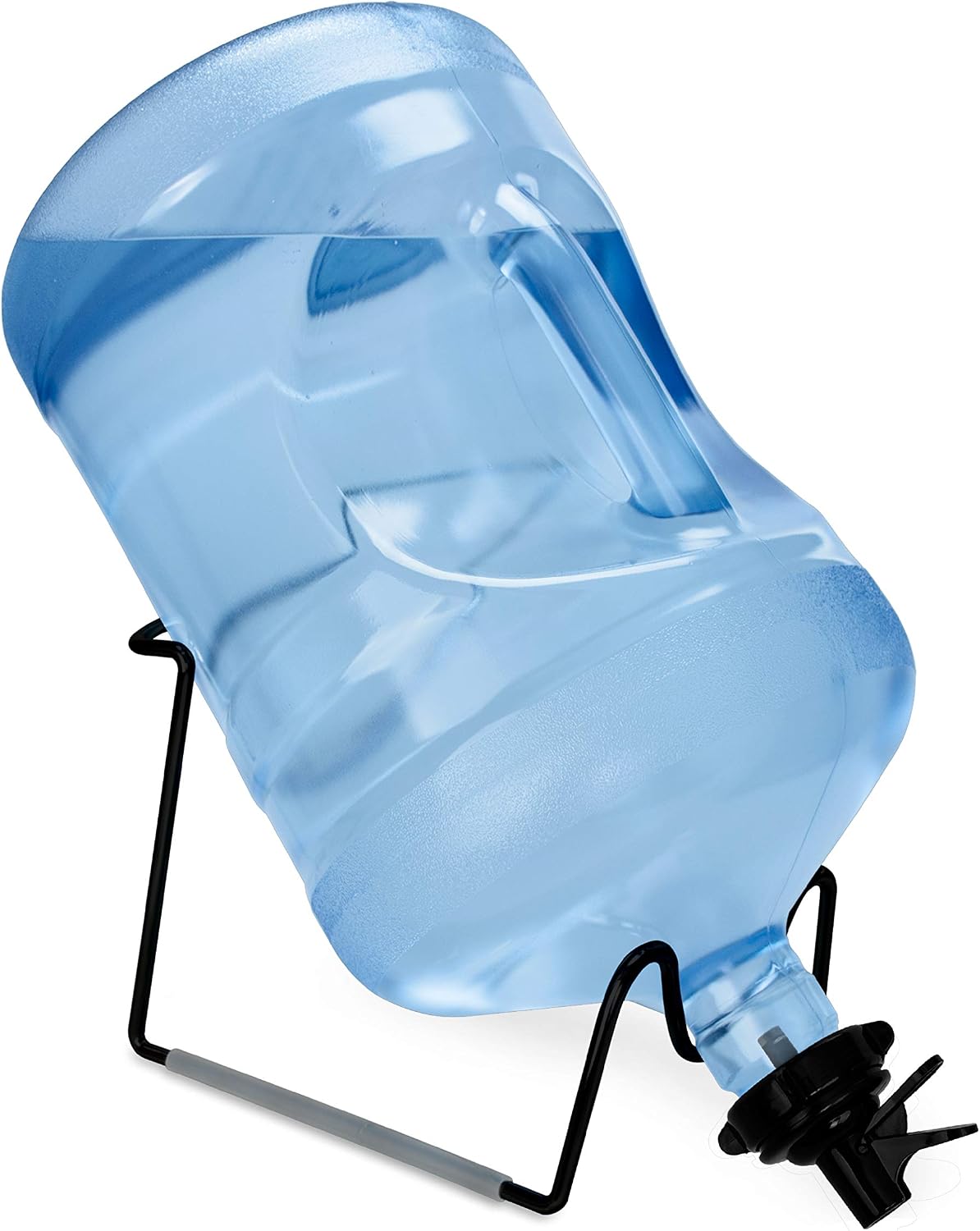 Brio Metal Plated 3-5 Gallon Water Jug Stand and 2 Dispenser Valves