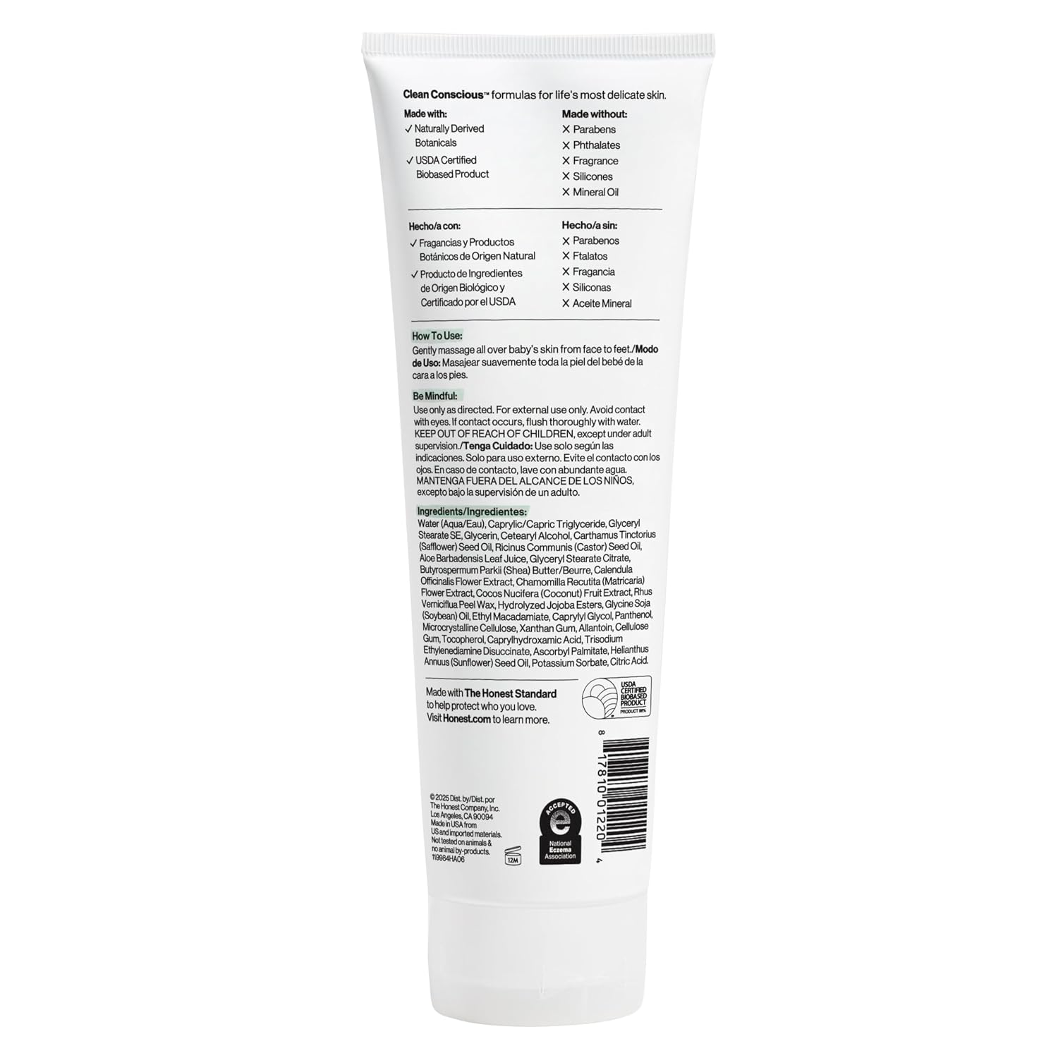 The Honest Company Face and Body Lotion, Fragrance-Free, 8.5 fl oz