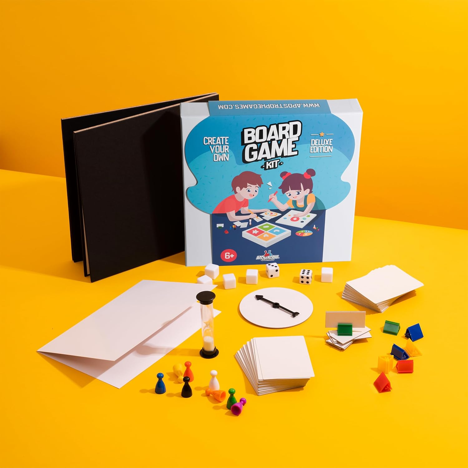 Create Your Own Opoly Board Game Kit with Blank Board & Game Pieces