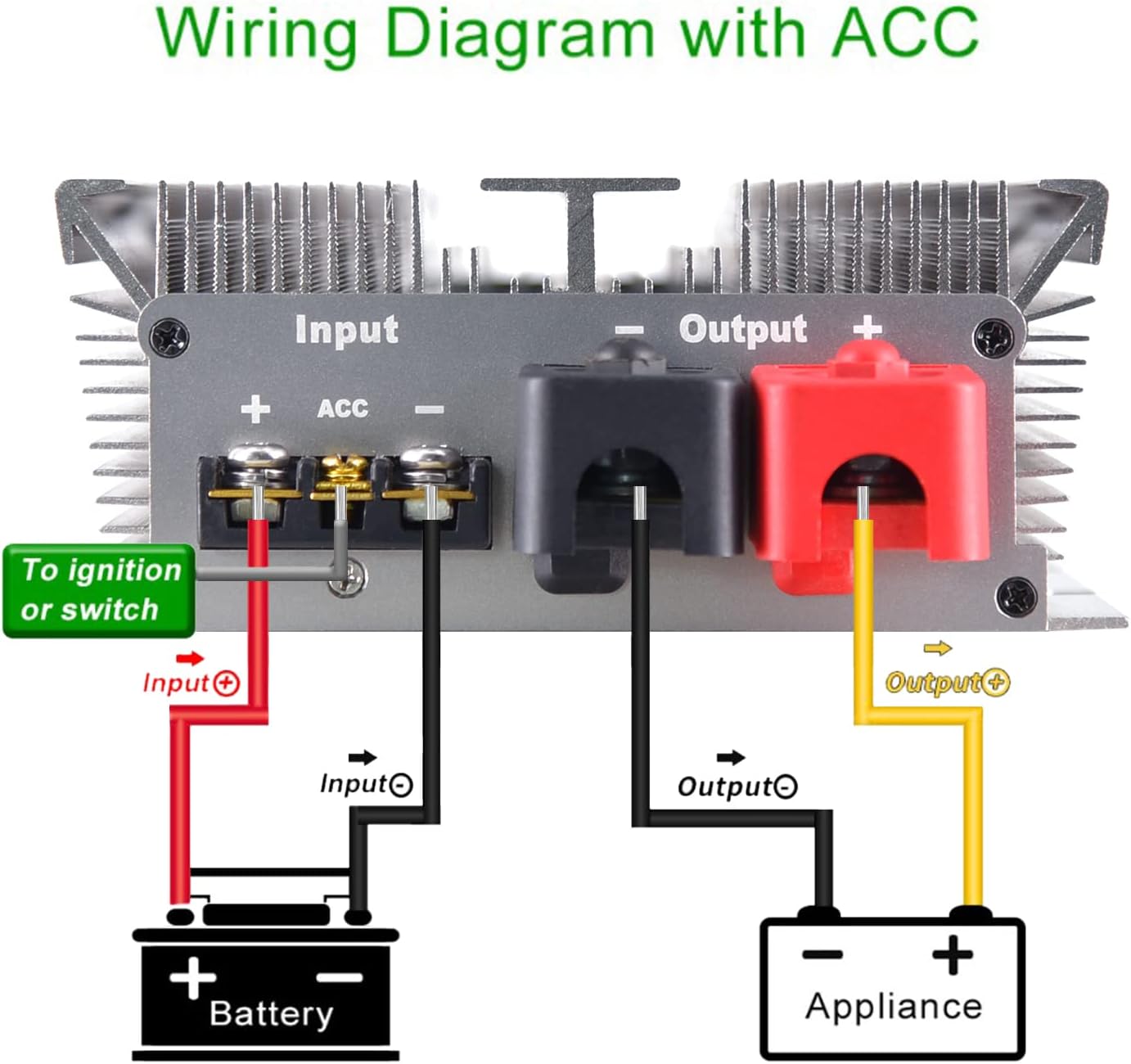 DC 24V to 12V 40A 480W Buck Transformer Waterproof Step-Down Voltage Converter Regulator