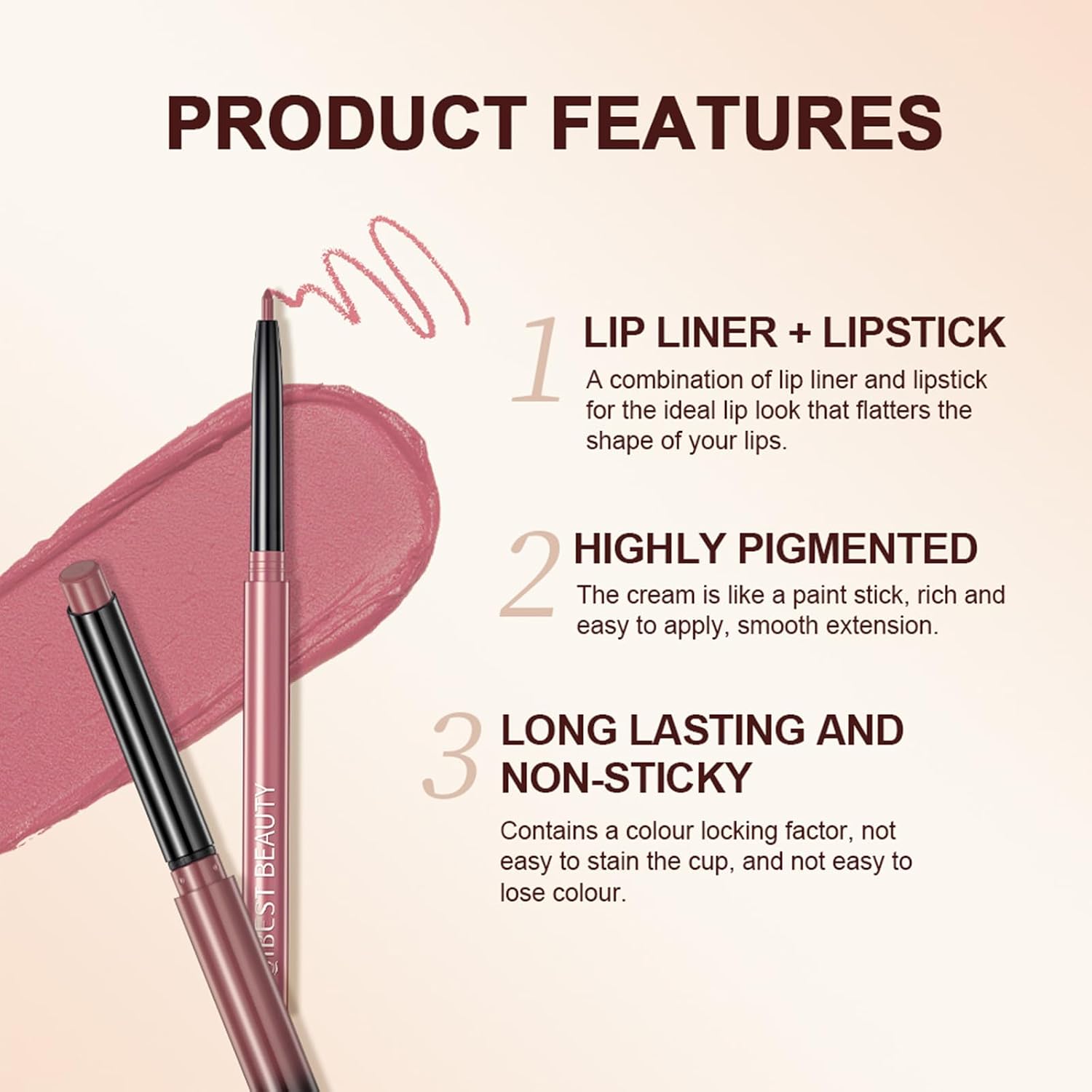 QiBest 7Pcs Matte Liquid Lipstick + 1Pcs Lip Plumper Makeup Set Kit, Pigmented Long Lasting Lip Gloss Set