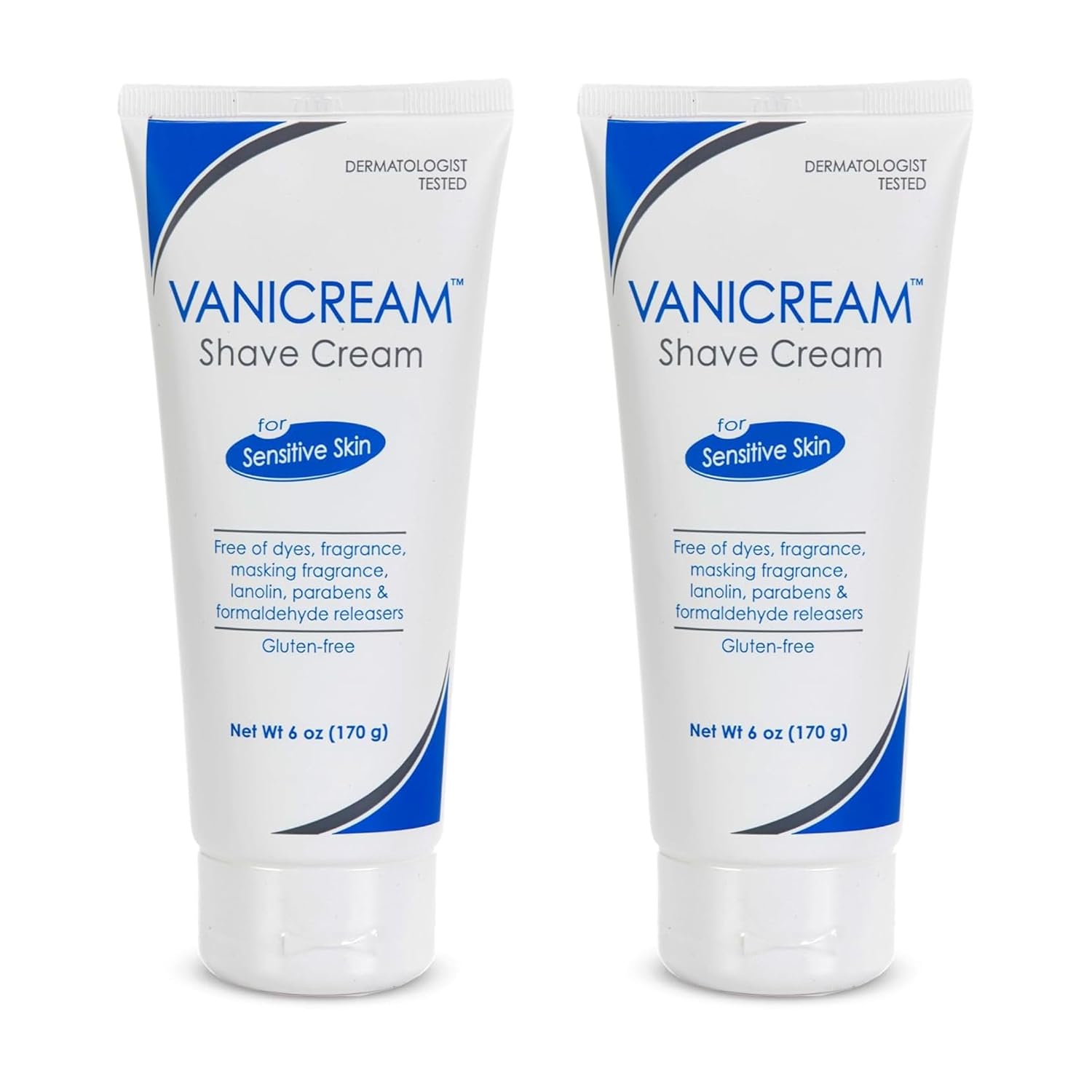 Vanicream Shave Cream for Sensitive Skin - 6 oz, Pack of 2