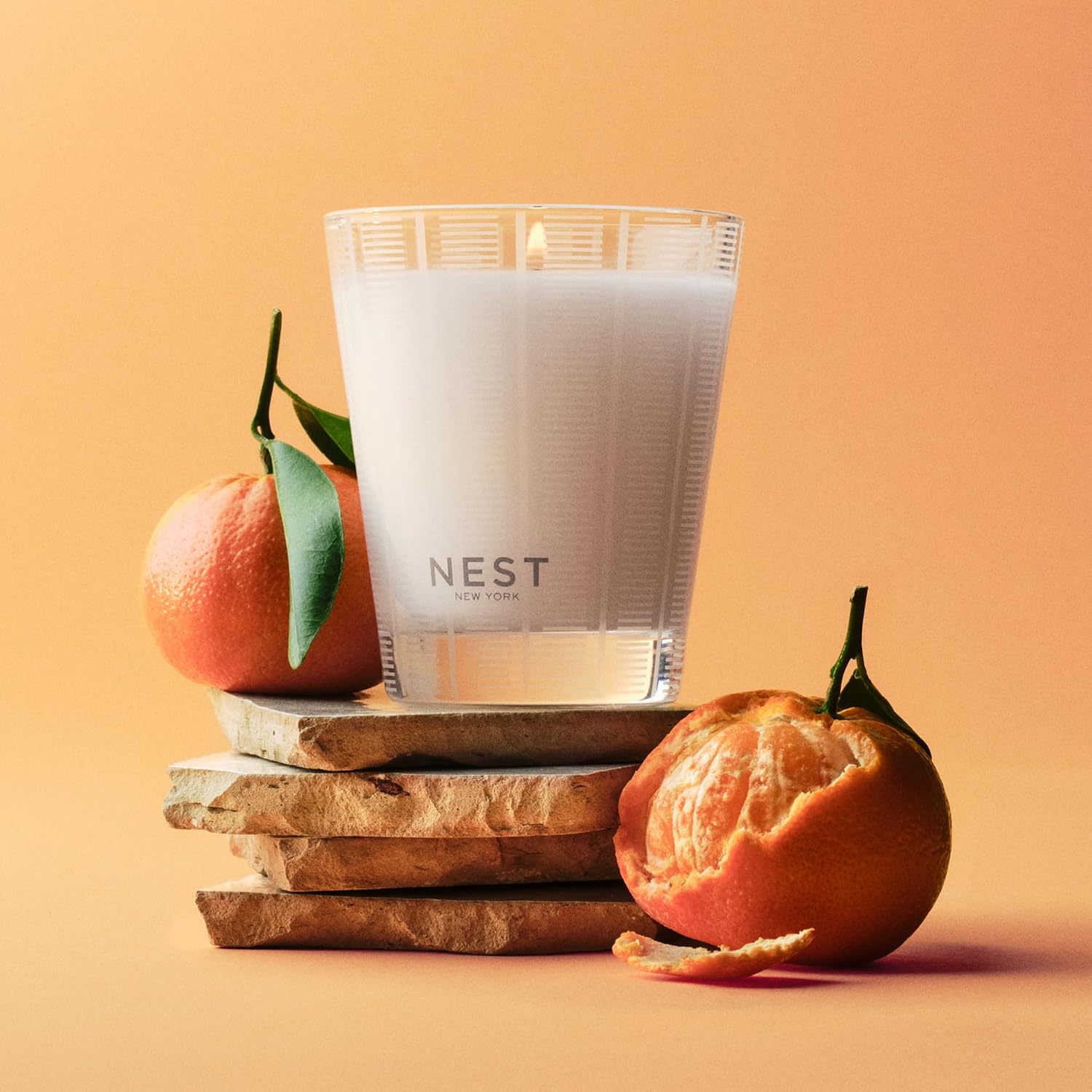 NEST New York Scented Classic Candle, Grapefruit - 8.1 oz - Up to 60-Hour Burn Time - Reusable Glass Vessel