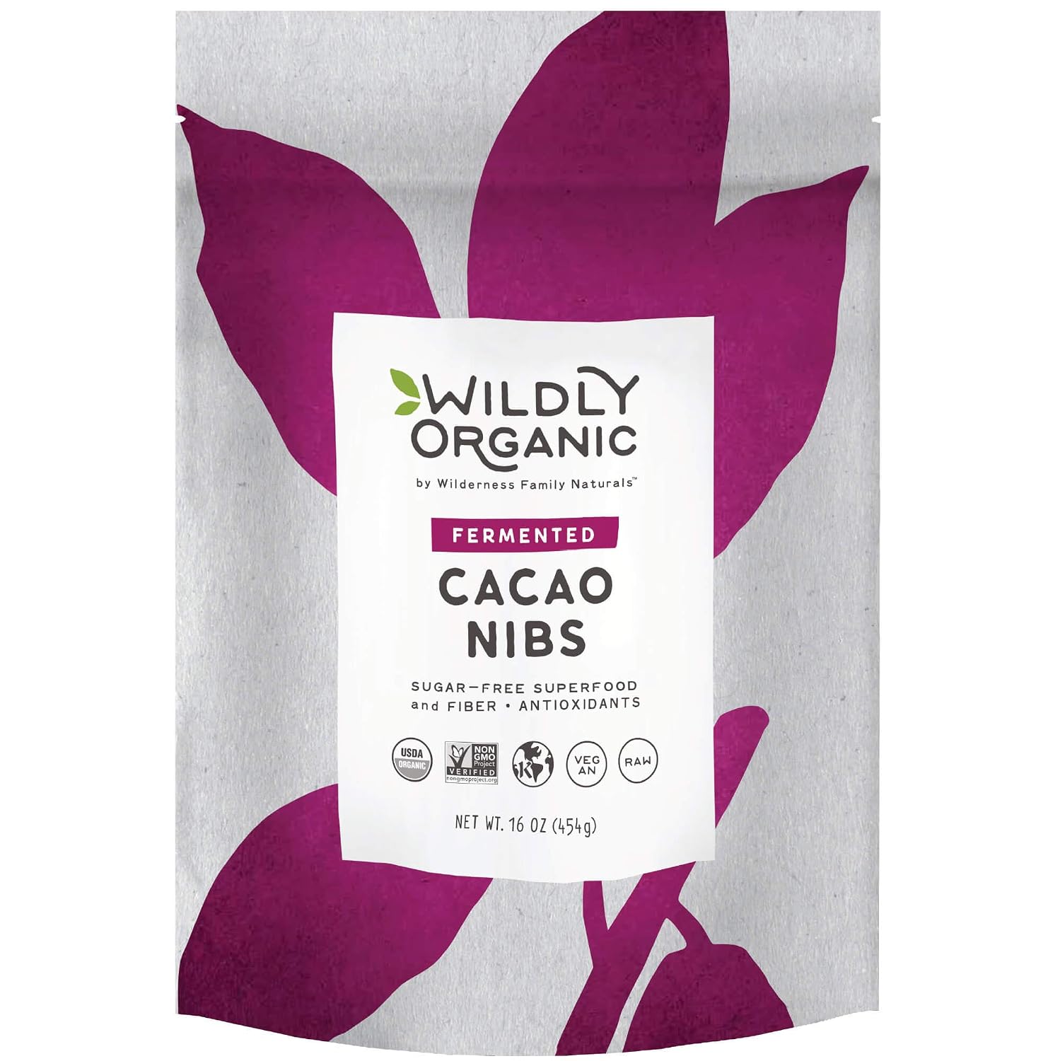Wildly Organic Fermented Cacao Powder 8 Oz Bag | Perfect for Skin, Smoothies, Yogurt, Oatmeal, Chocolate, Fudge, Baking, & Hot Cocoa