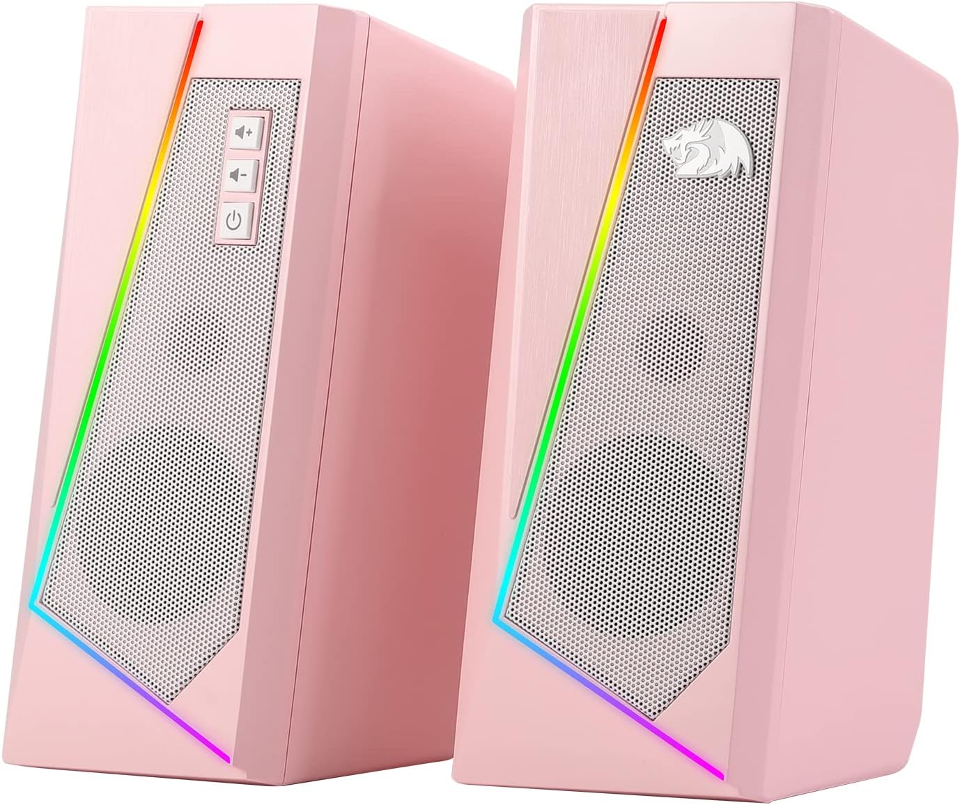 Redragon GS520 Wired 2.0 Channel Stereo Sound Desktop RGB Computer Speakers